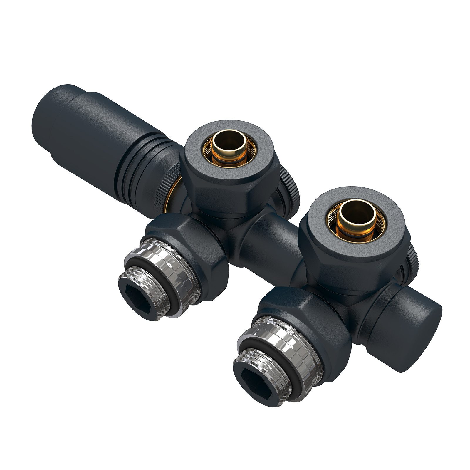 EMKE Heizkörperthermostat Anschlussarmatur Ventil mit Thermostat für Heizkö günstig online kaufen