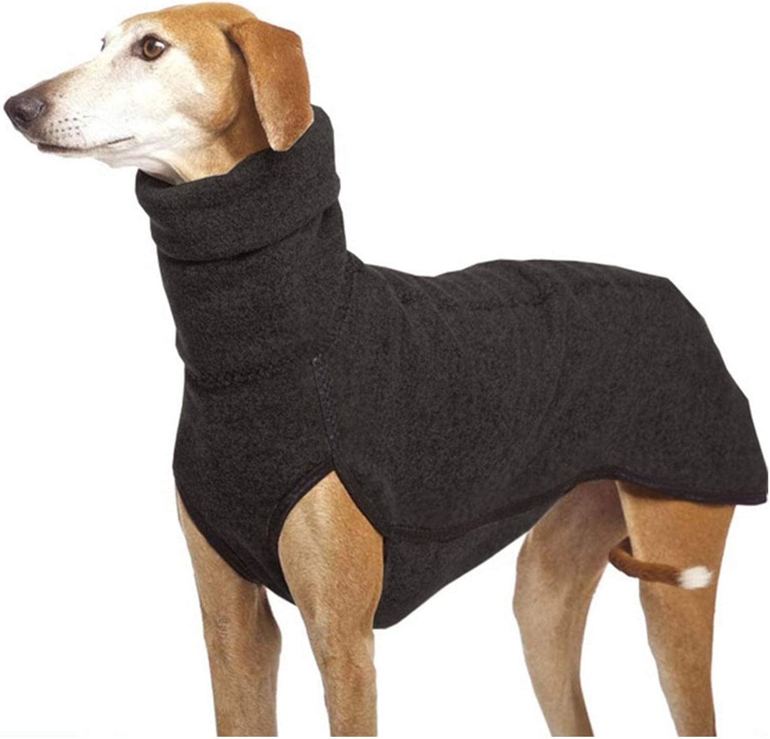 Beaface Hundebademantel Warmer Fleece Hundepullover mit Rollkragen Winter Hundejacke, für kleine & große Hunde