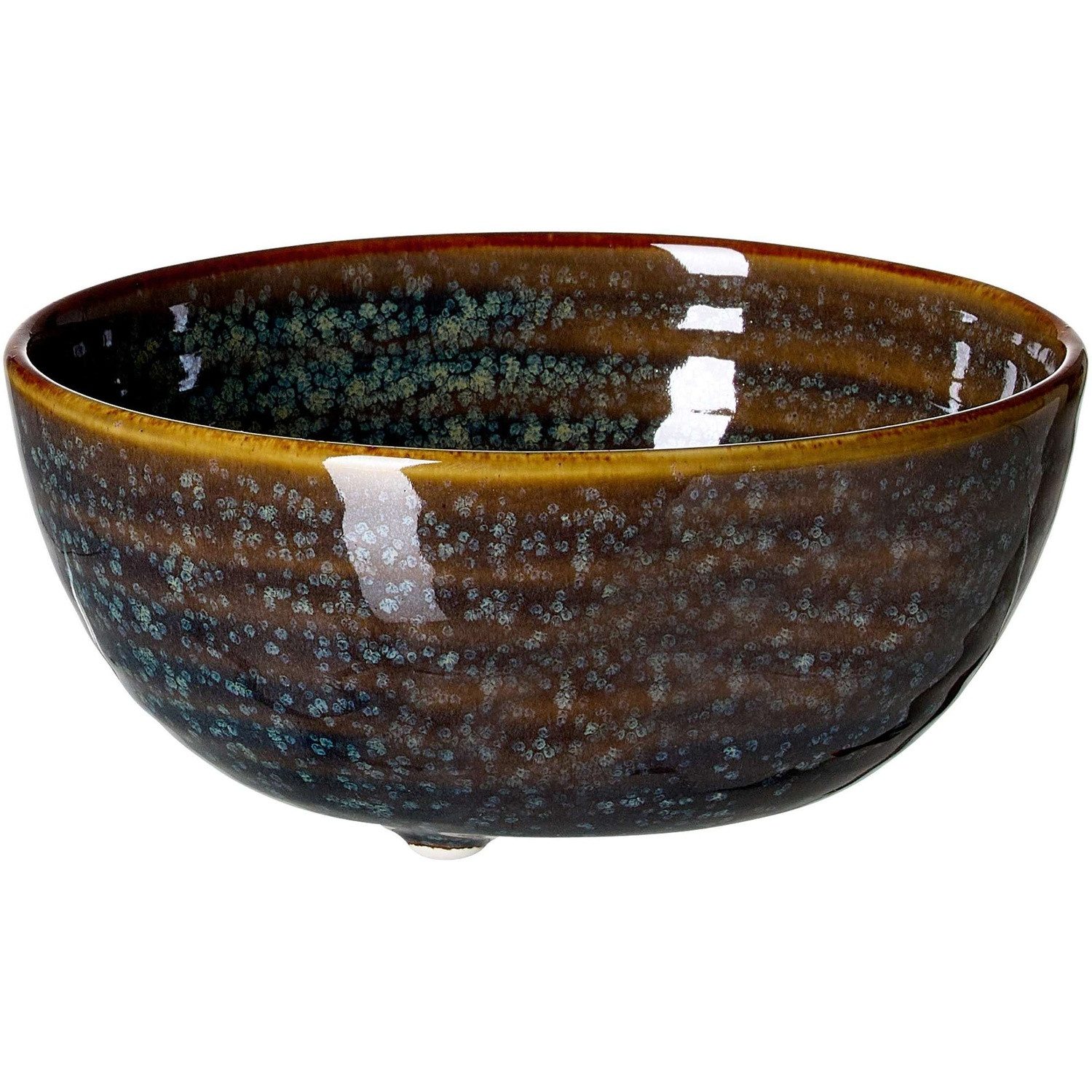 Ritzenhoff & Breker Schale Dipschale, Porzellan, oval, 12,5x10 cm, Terrarot, Porzellan
