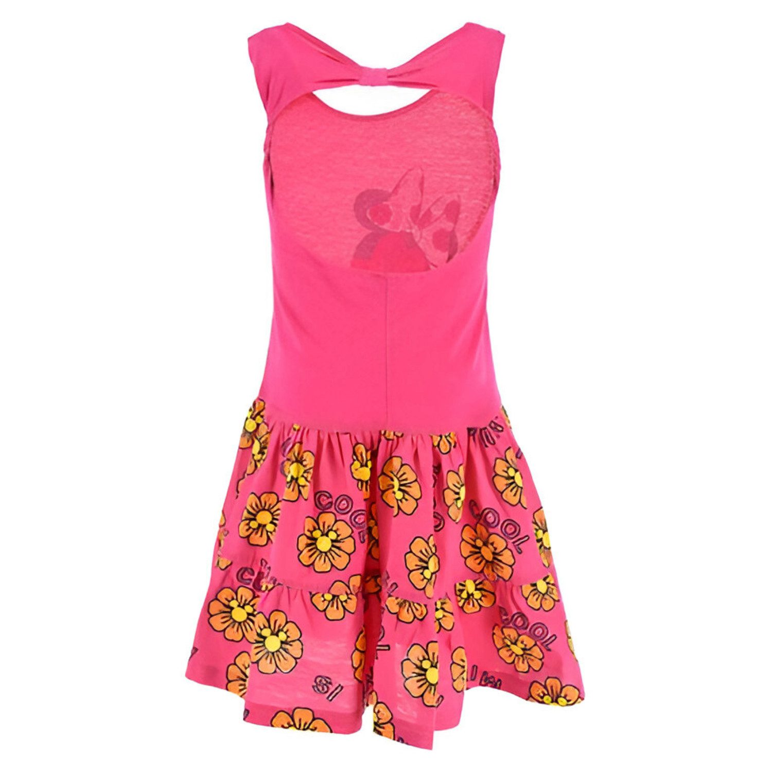 Disney Sommerkleid Disney Minnie Maus Kinder Mädchen Kleid Sommerkleid 100% Baumwolle, Gr. 98 bis 128