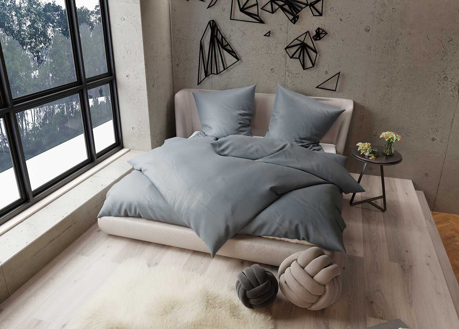 BETTWAESCHE-MIT-STIL Bettwäsche TENCEL™ Lyocell Bettwäsche uni günstig online kaufen