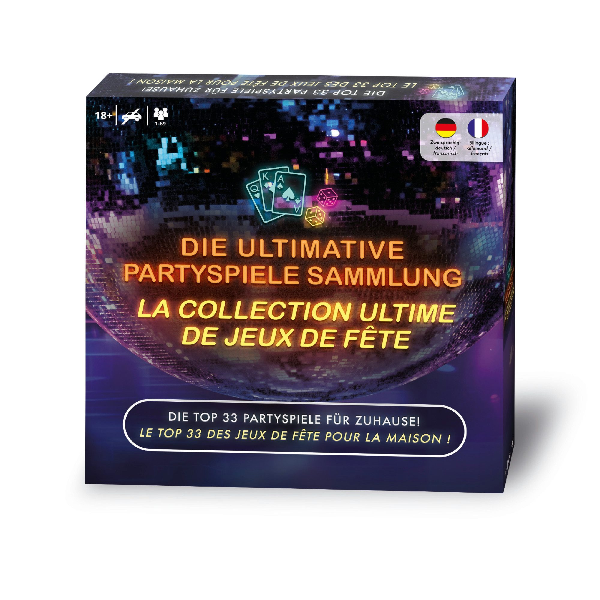 Gomazing Spiel Die ultimative Partyspielesammlung Top 33 Spiele, Zweisprachig: Deutsch & Französisch