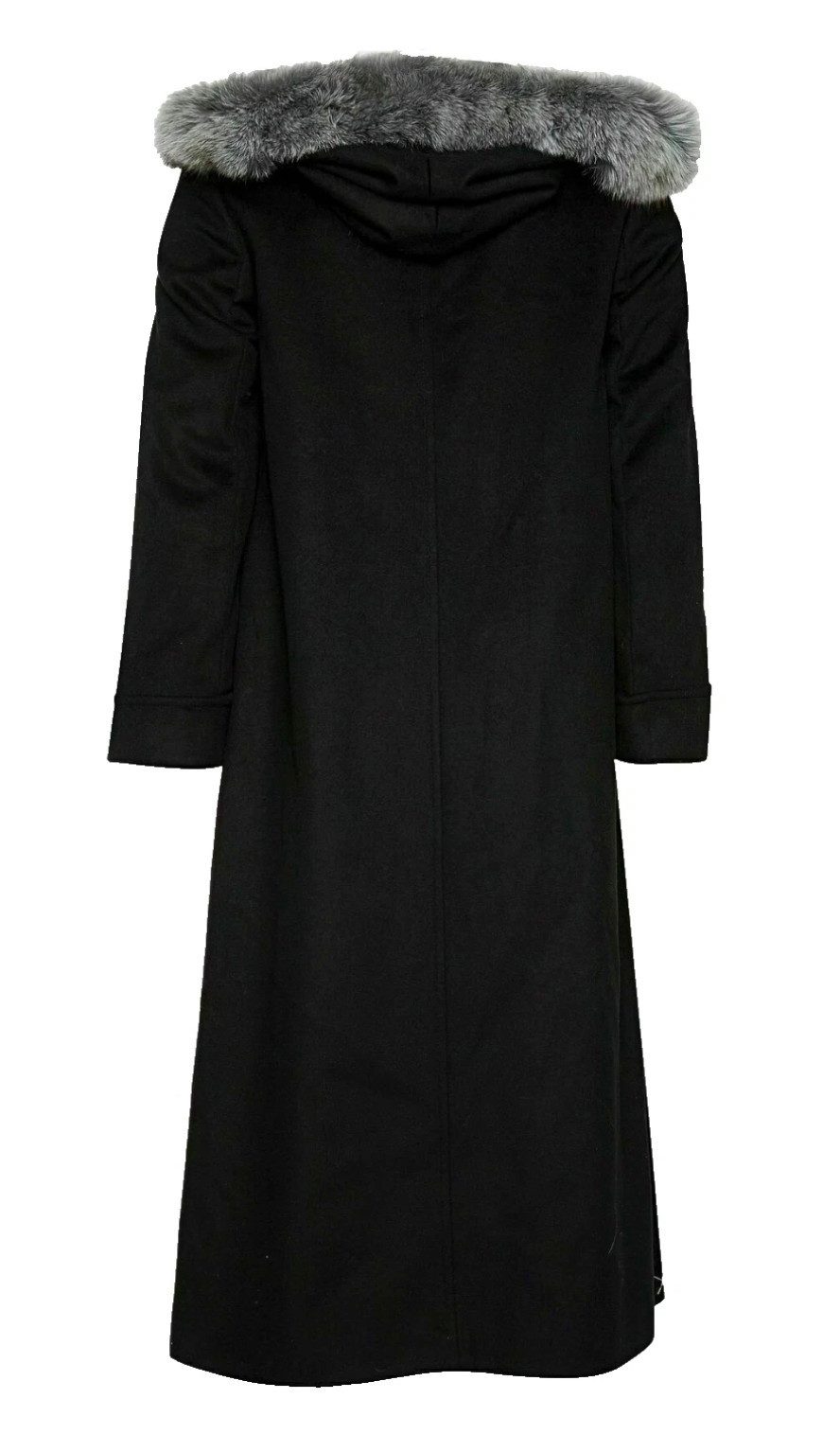 SAINT JACQUES Langmantel Mantel Damen Kunstpelz Kapuze Lang Parka Jacke Langer, figurbetonter Schnitt mit eleganter Silhouette