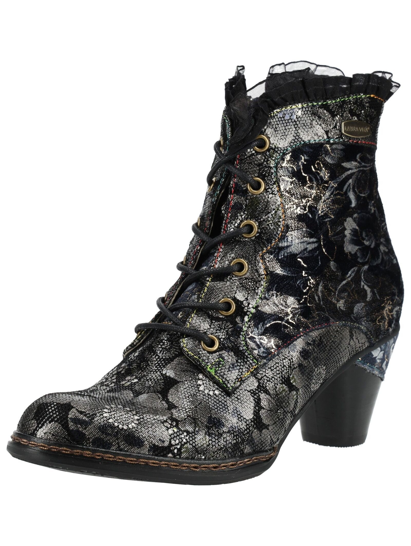 LAURA VITA LAURA VITA Pumps Leder/Textil Schnürstiefelette
