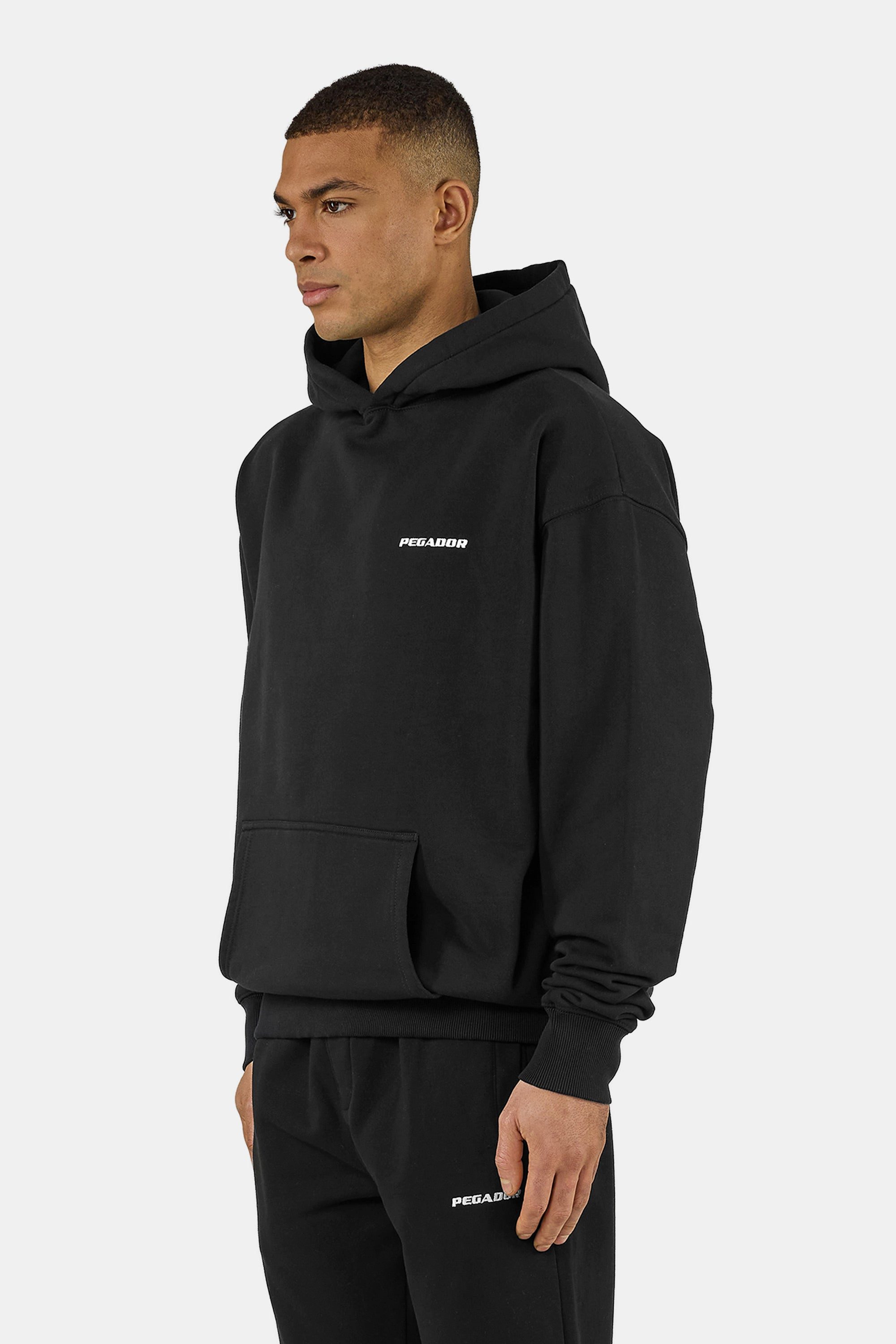 PEGADOR Kapuzensweatshirt Logo Oversized Hoodie Baumwollmischung, oversize