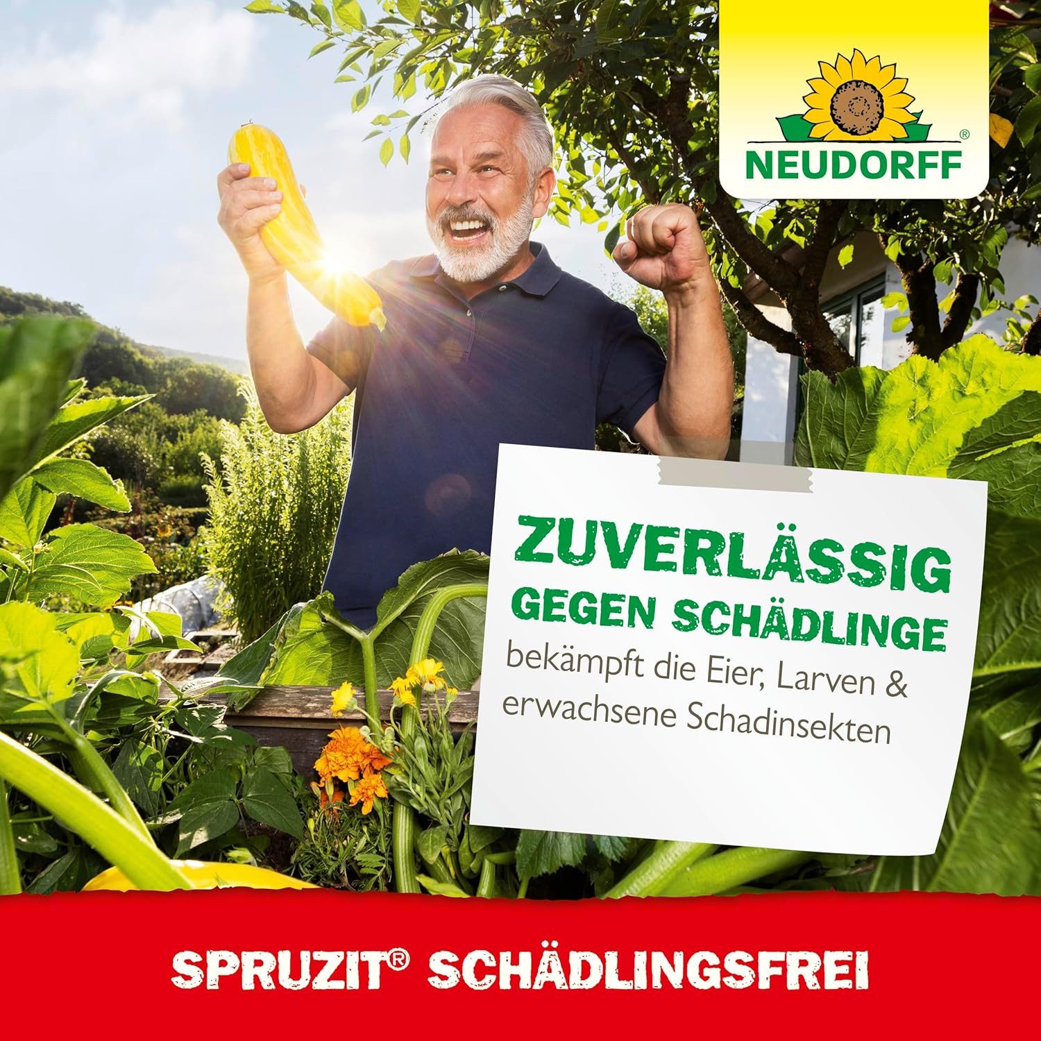 Neudorff Insektenspray Insektenspray Spruzit Schädlingsfrei 50 ml Konzentrat, 50 ml, biologische Bekämpfung von Schädlingen