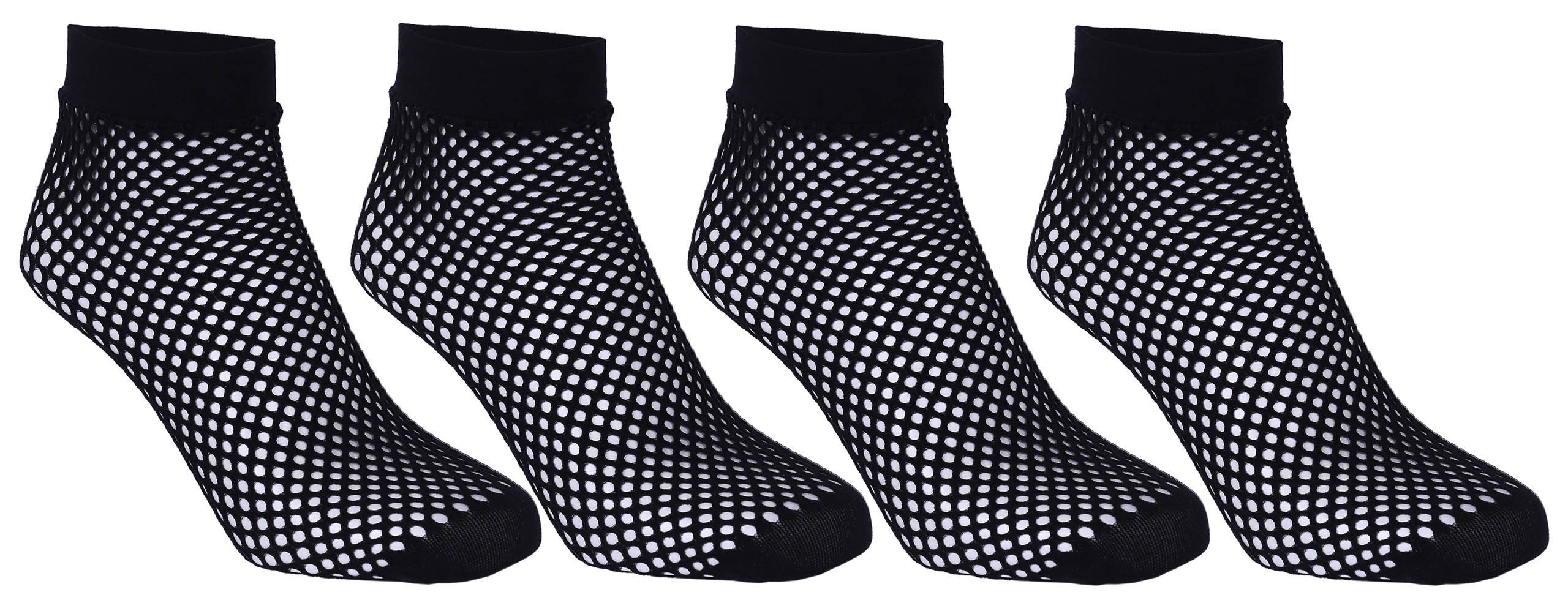Sarcia.eu Haussocken 2x schwarze Socken - Netzsocken