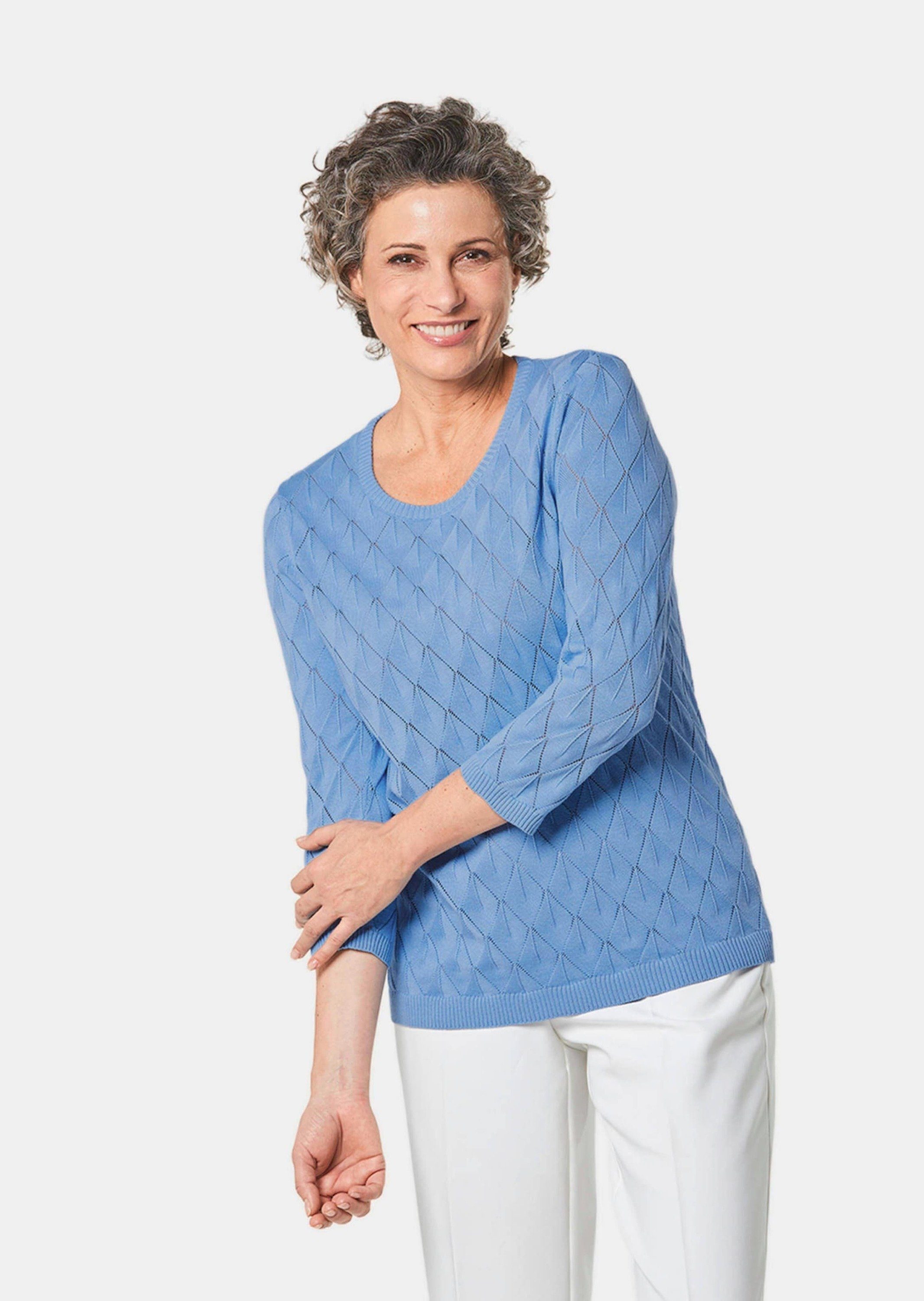 Strickpullover Gepflegter Ajour-Pullover mit femininen Durchbrüchen
