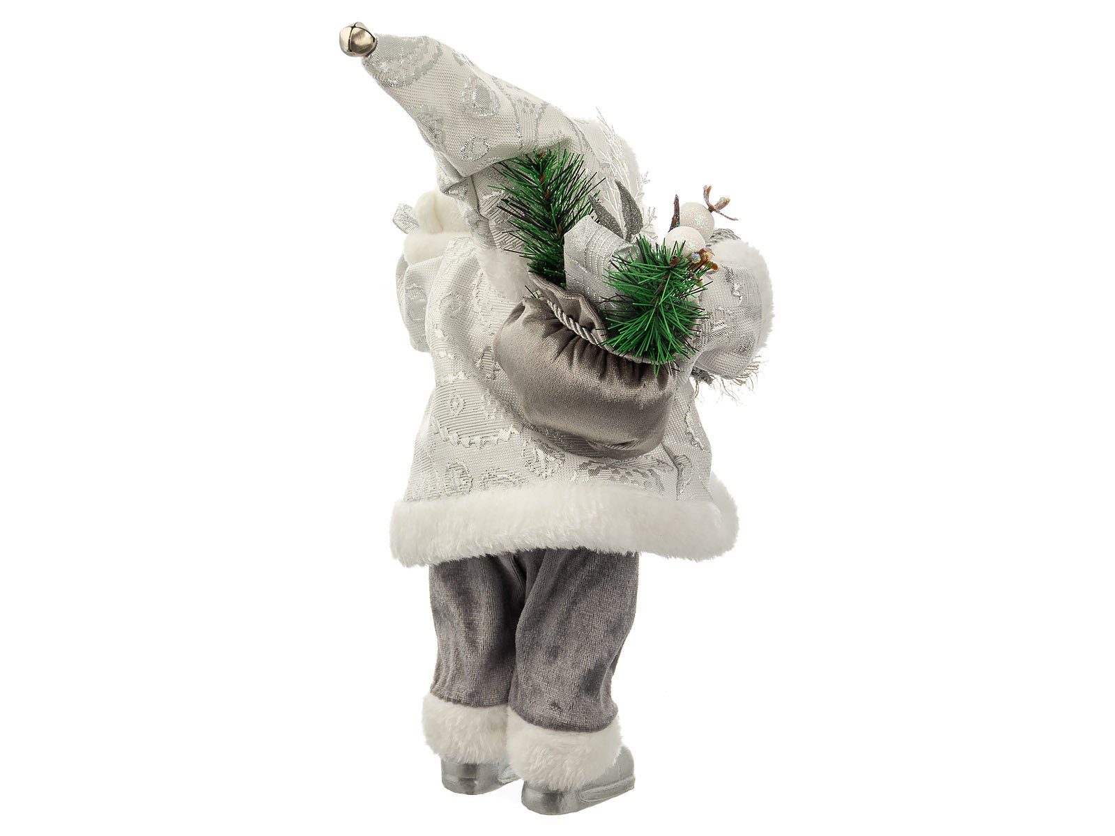 Christmas Paradise Weihnachtsmann Weihnachtsmann Santa Klaus "OLAF" weiss/silber (1 St), weiß / silber