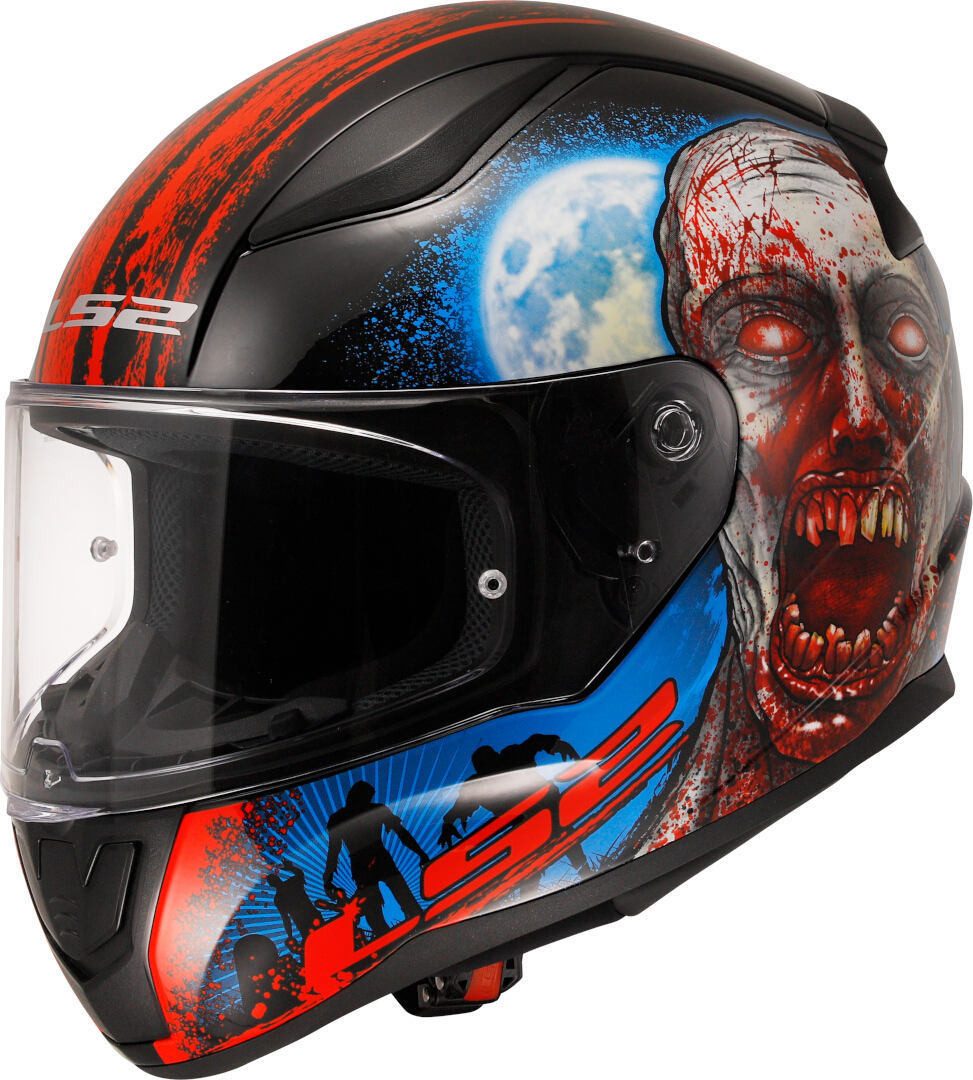 LS2 Motorradhelm FF353 Rapid II Zombie Helm, Atmungsaktiv