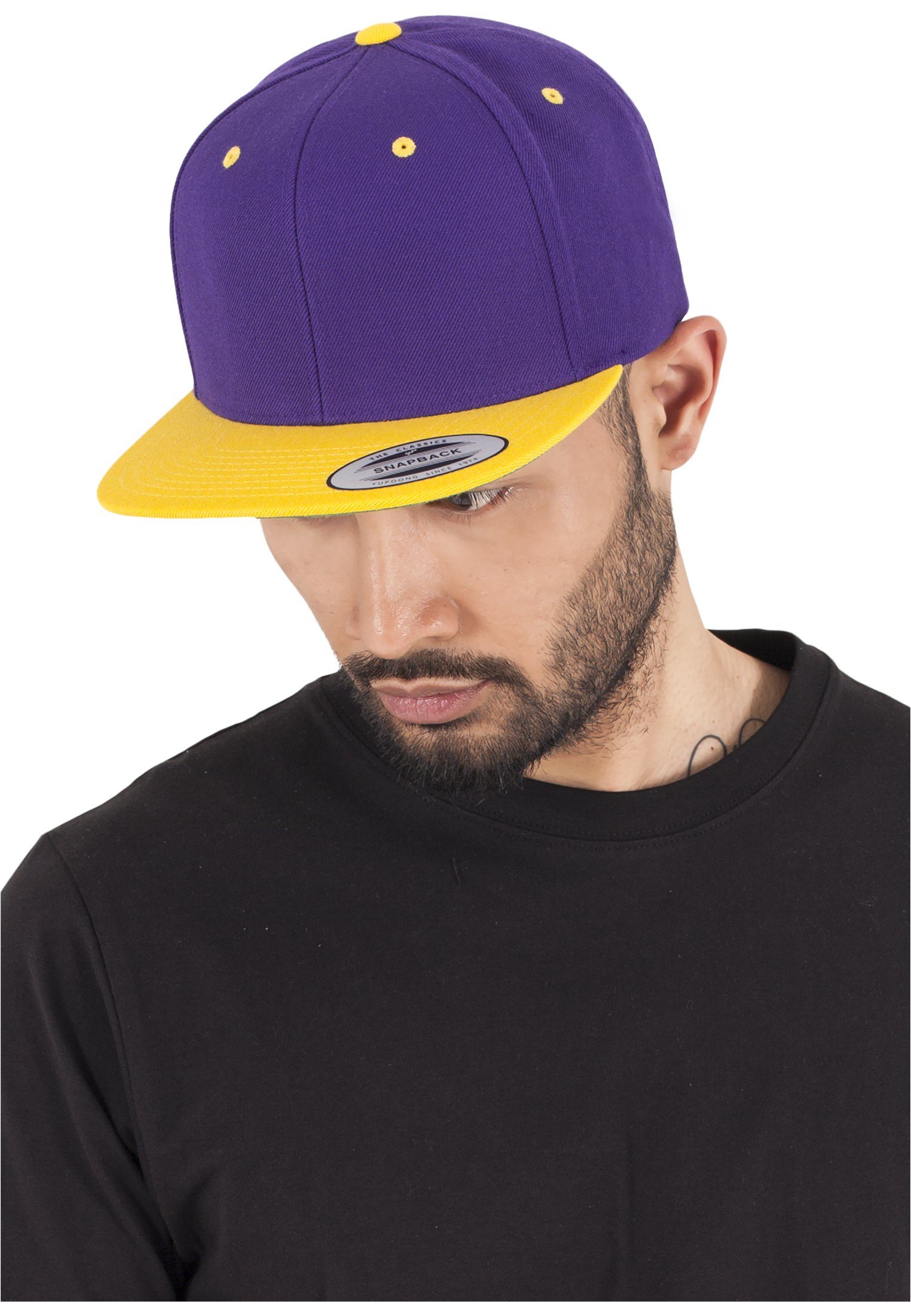 preisattraktiv Flexfit Flex Cap Snapback Classic purple/gold Snapback 2-Tone