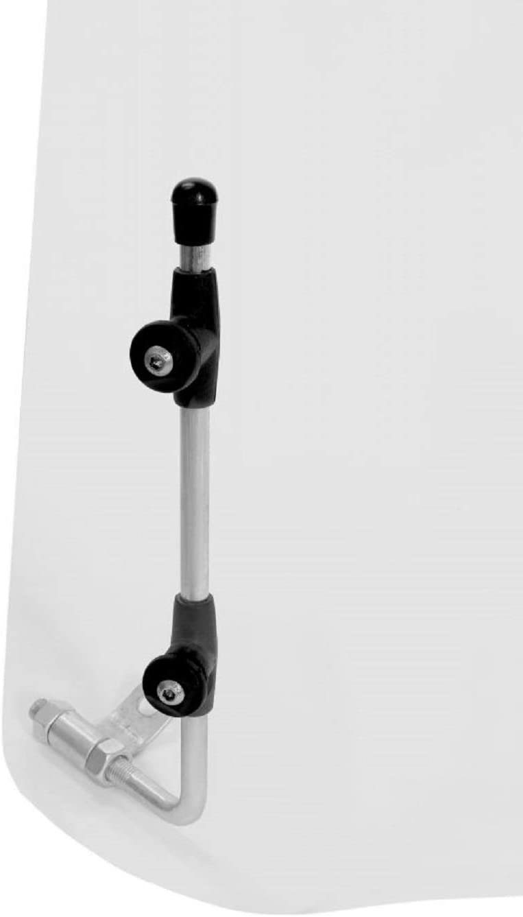 Motorrad Windschild Für Benelli 502C (2019-2022) – Transparent/geräuchert/schwarz, Polycarbonat, Ca. 30x27 Cm, Inkl. Halterung