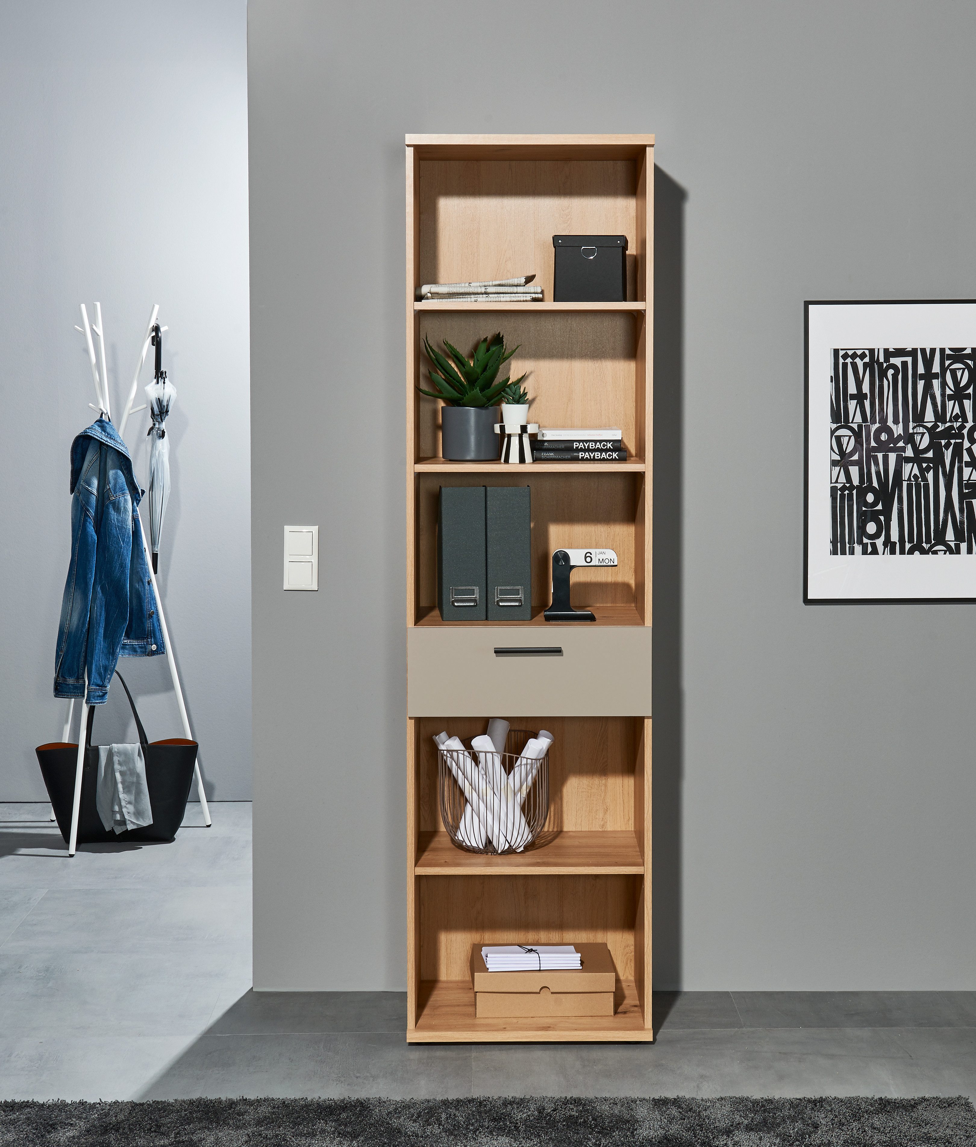 BEGA OFFICE Regalelement Kanada, 1-tlg., Breite 54cm, Melaminbeschichtung