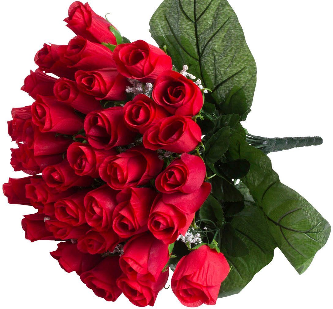 Kunstblume Rosenstrauß mit 36 Rosen, Botanic-Haus, günstig online kaufen