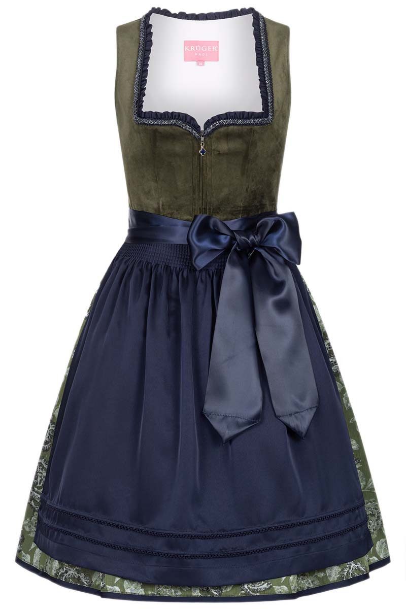 Krüger Madl Dirndl Dirndl Como 60cm Länge grün