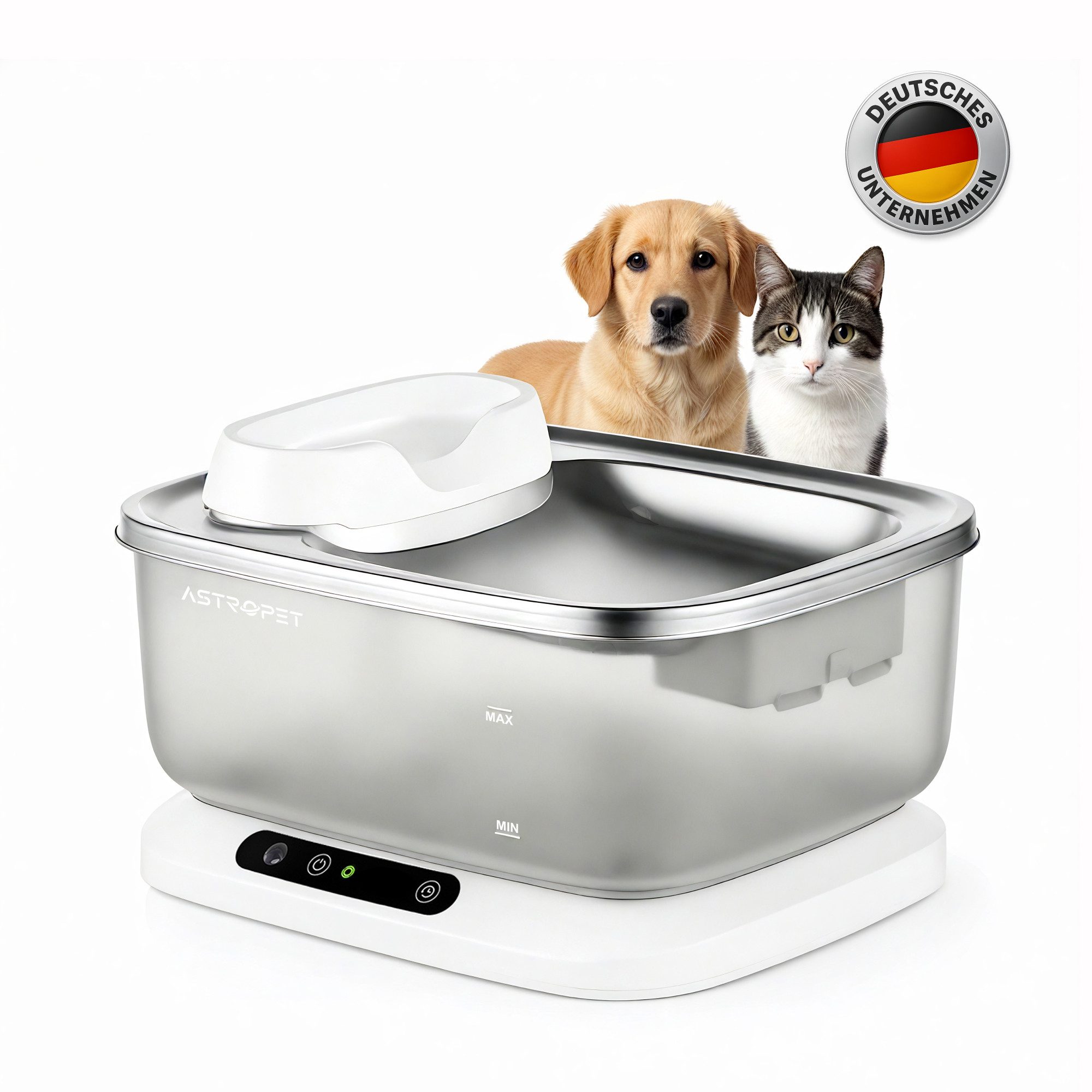 AstroPet Trinkbrunnen Haustier-Trinkbrunnen XL Poseidon Kabel + Kabellos, 7 günstig online kaufen