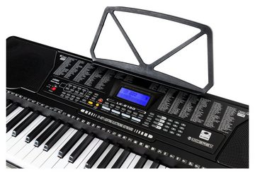 McGrey Home Keyboard LK-6150 - Einsteiger-Keyboard mit 61 Leuchttasten, (1 tlg., mit Notenhalter), 255 Sounds und Rhythmen - integrierter MP3-Player & Lernfunktionen