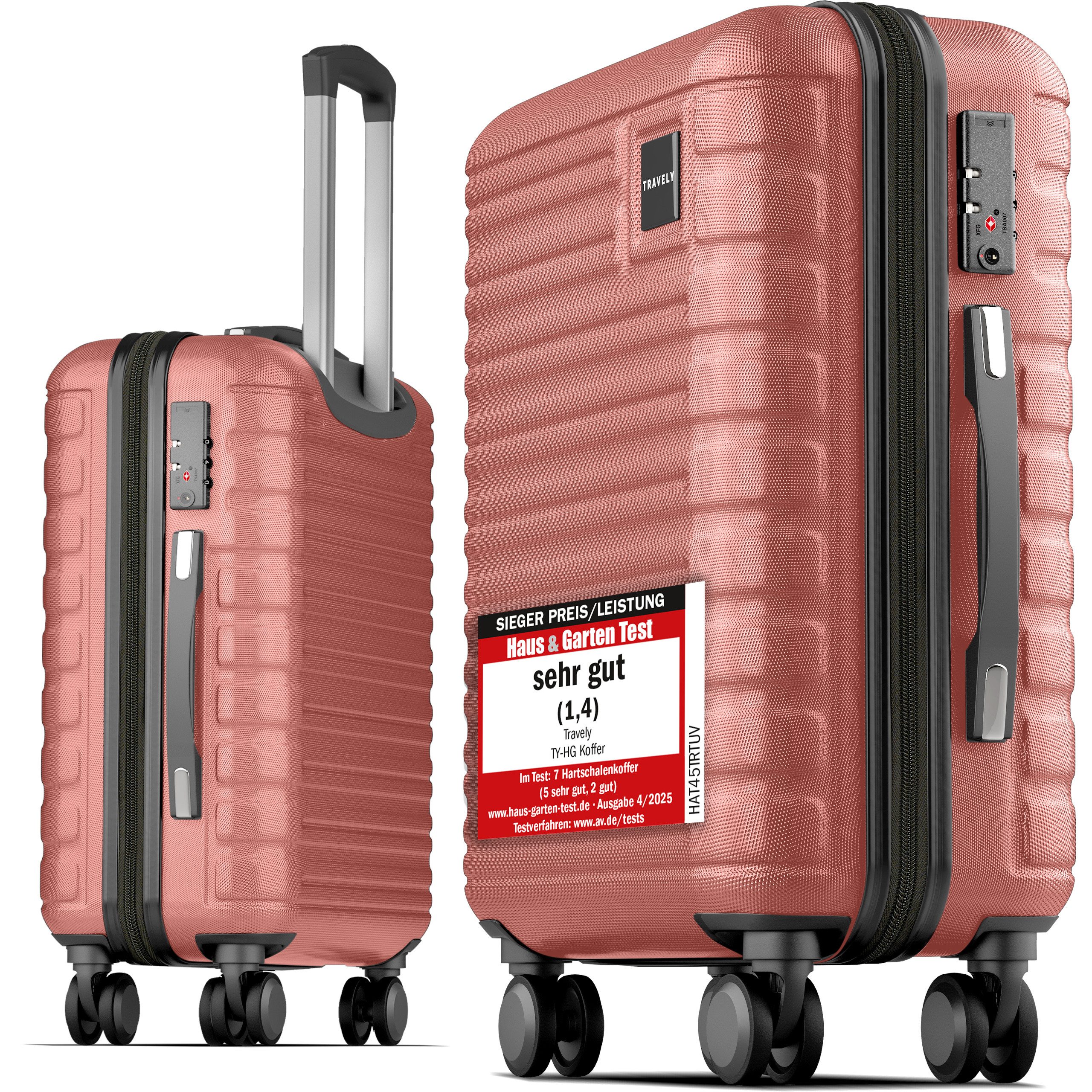Travely Koffer, 4 Rollen