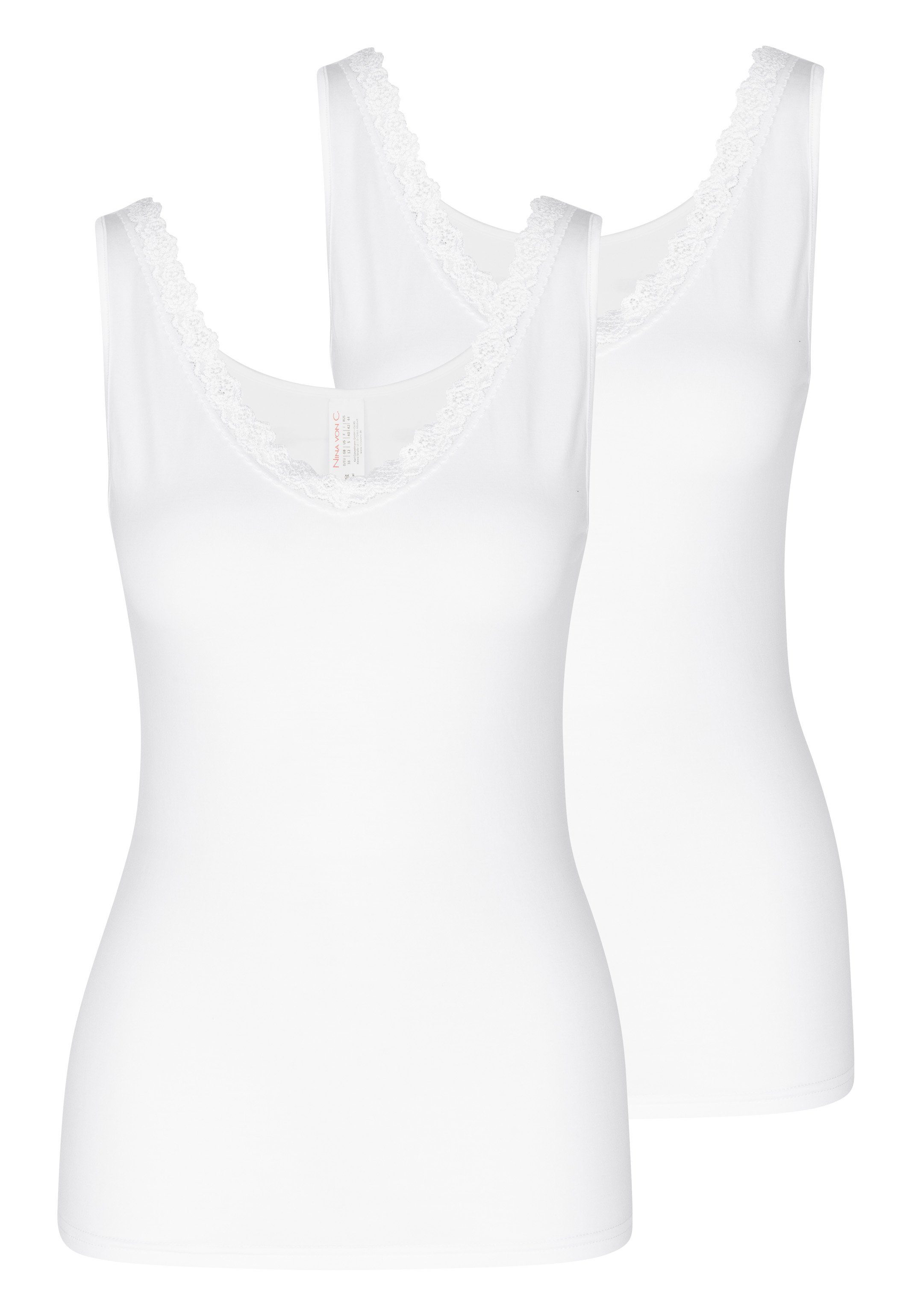Nina Von C. Unterhemd 2er Pack Cosy (Spar-Set, 2-St) Unterhemd / Top - Spit günstig online kaufen