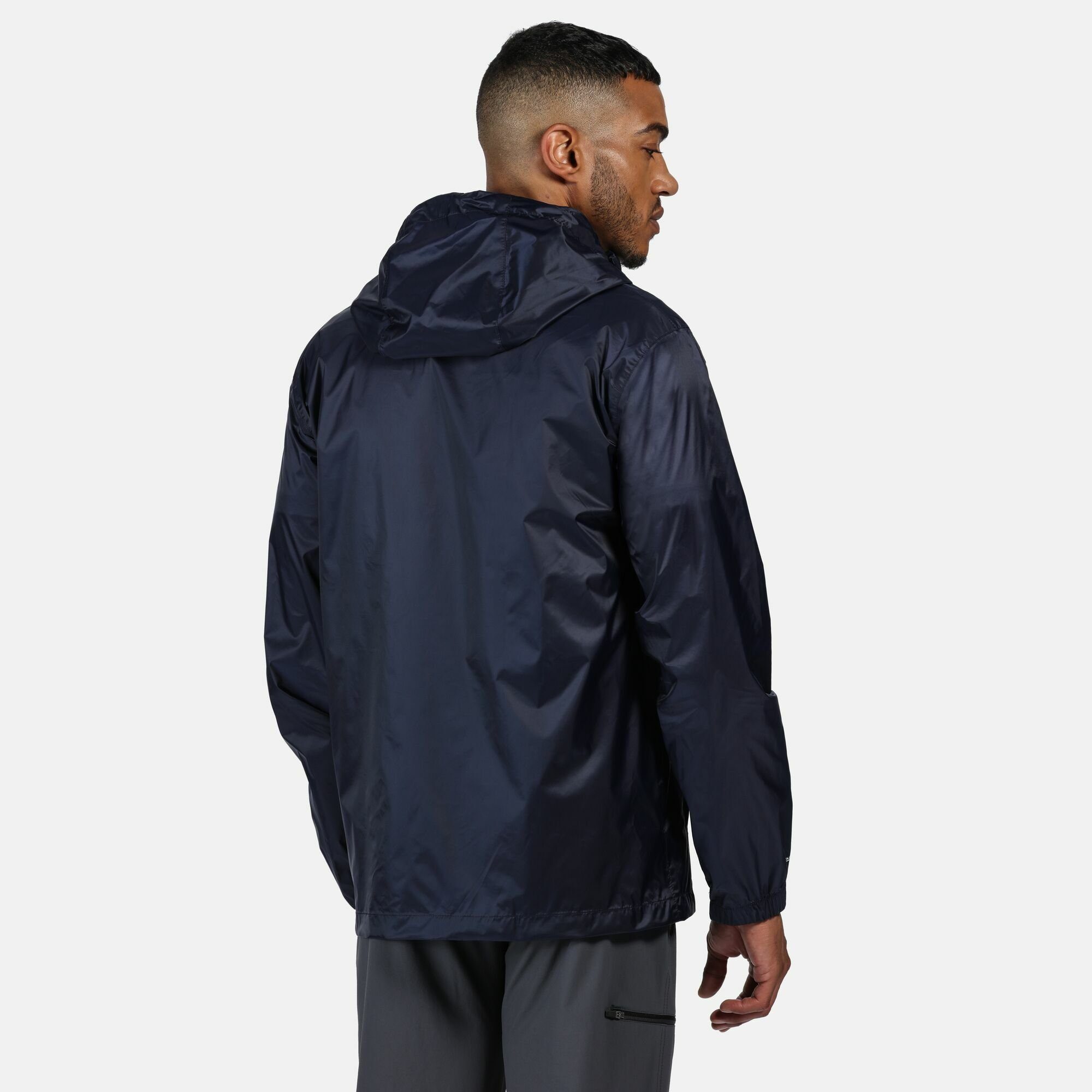 für Pack-It mit Herren, Regatta Navy III Regenjacke Packbeutel