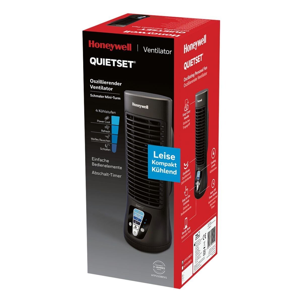 Honeywell Turmventilator HTF210, 4 Kühlstufen, 8 günstig online kaufen