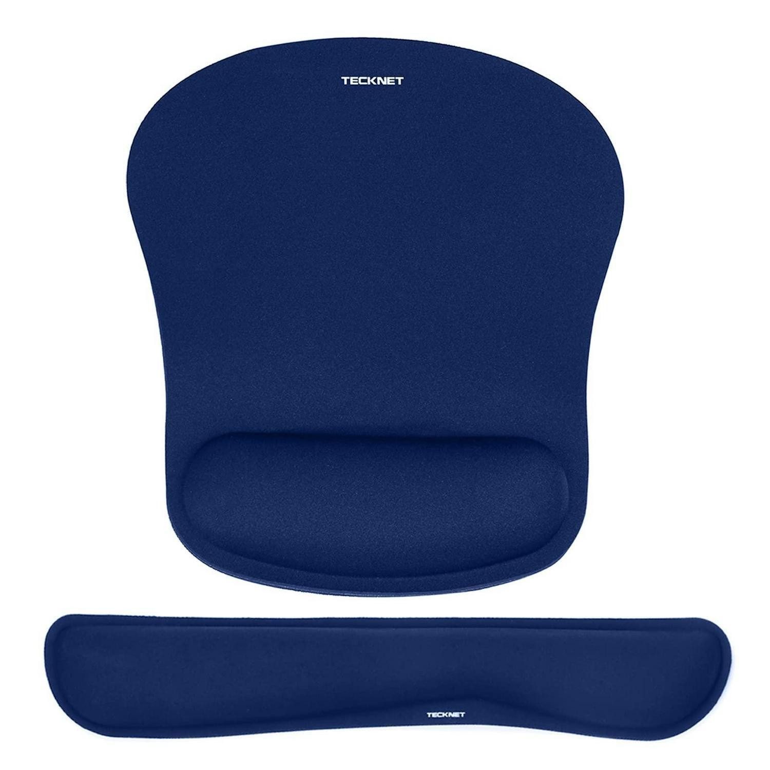 LuxusKollektion Handballenauflage Ergonomisches Mauspad & Tastaturauflage Set Blau (1-St)