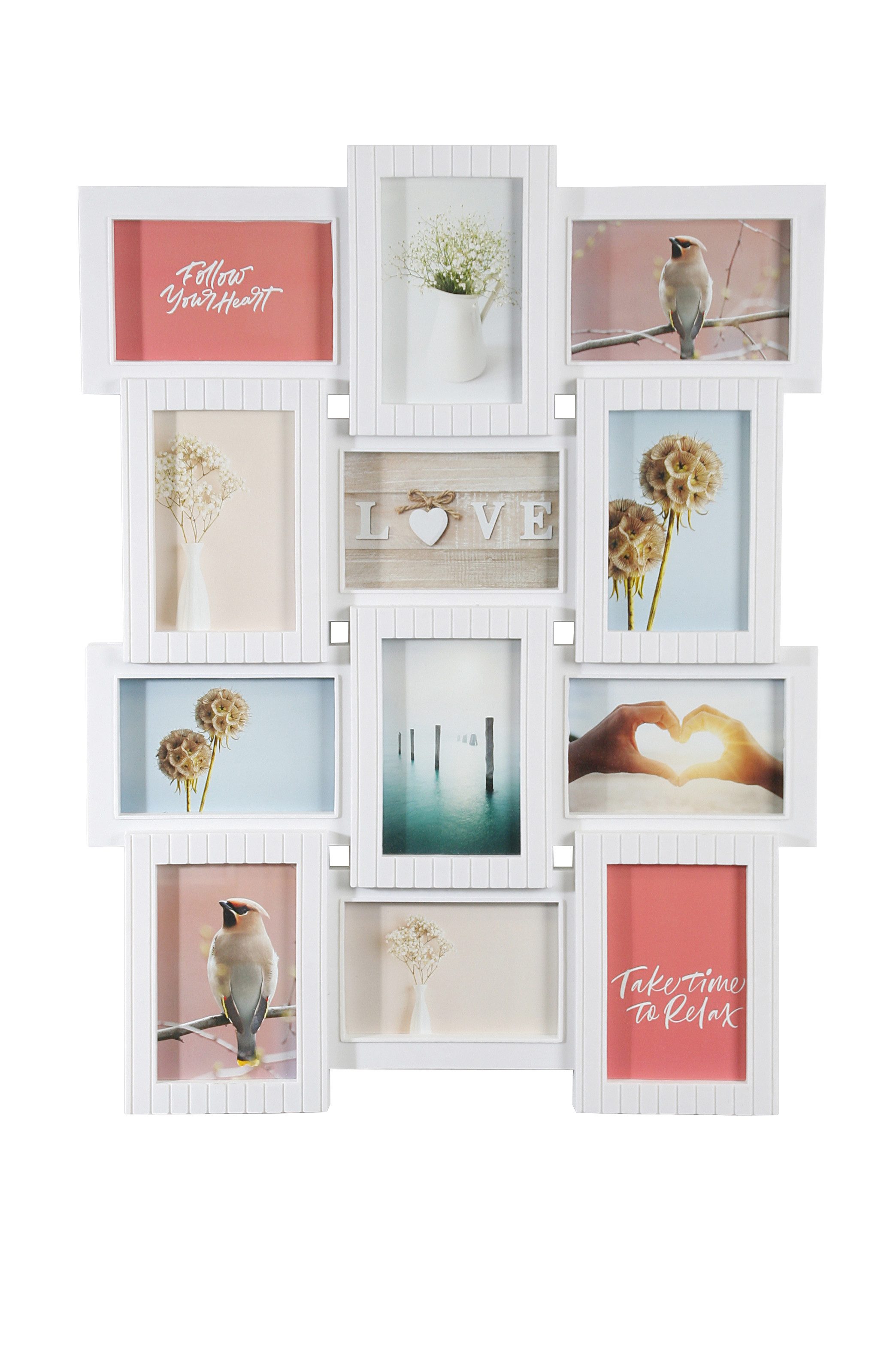 Wackadoo Living Bilderrahmen Collage Fotorahmen Collage Kunststoff Portrait günstig online kaufen