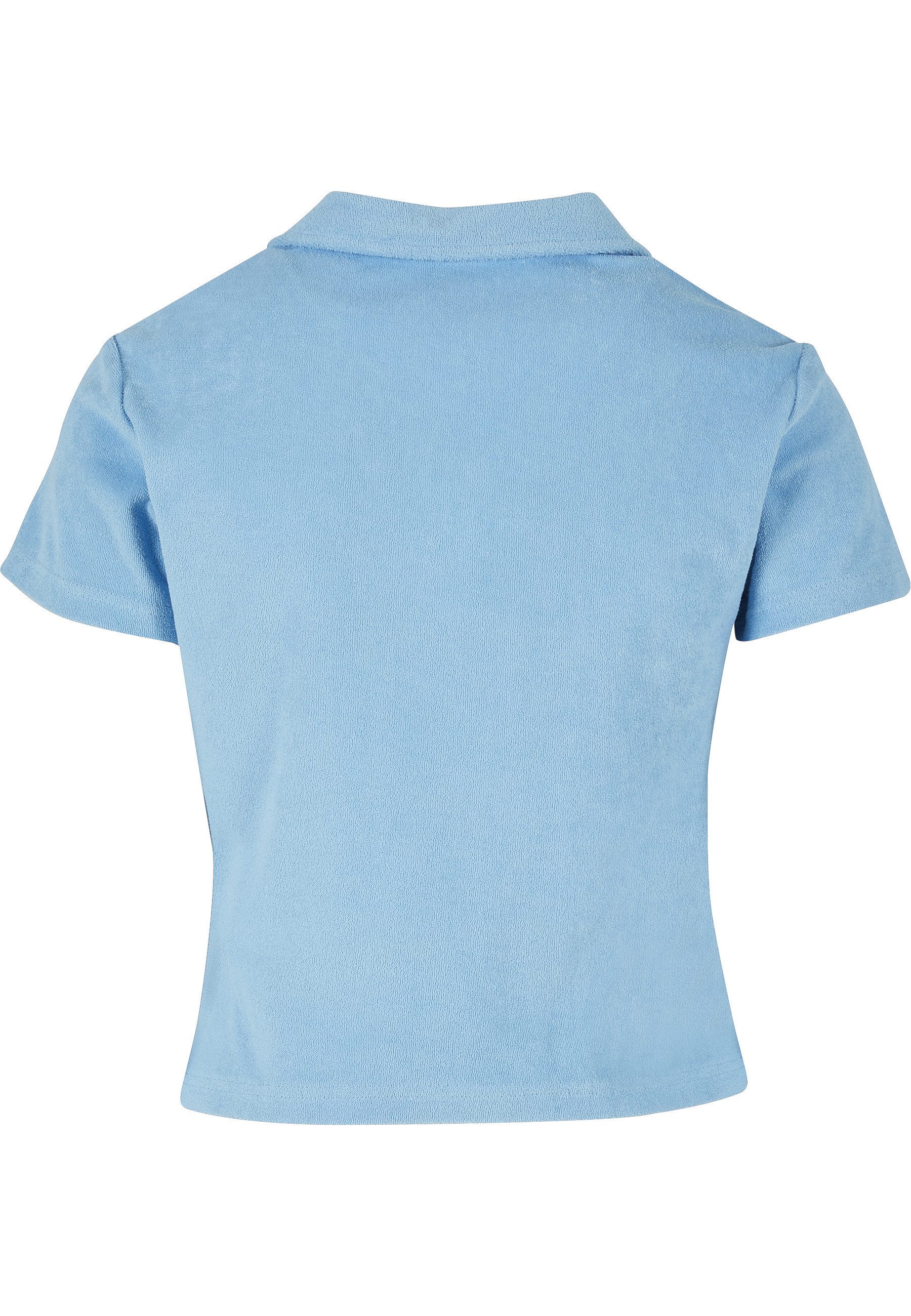 URBAN CLASSICS Kurzarmshirt Urban Classics Damen Ladies Towel Polo Tee (1-tlg)
