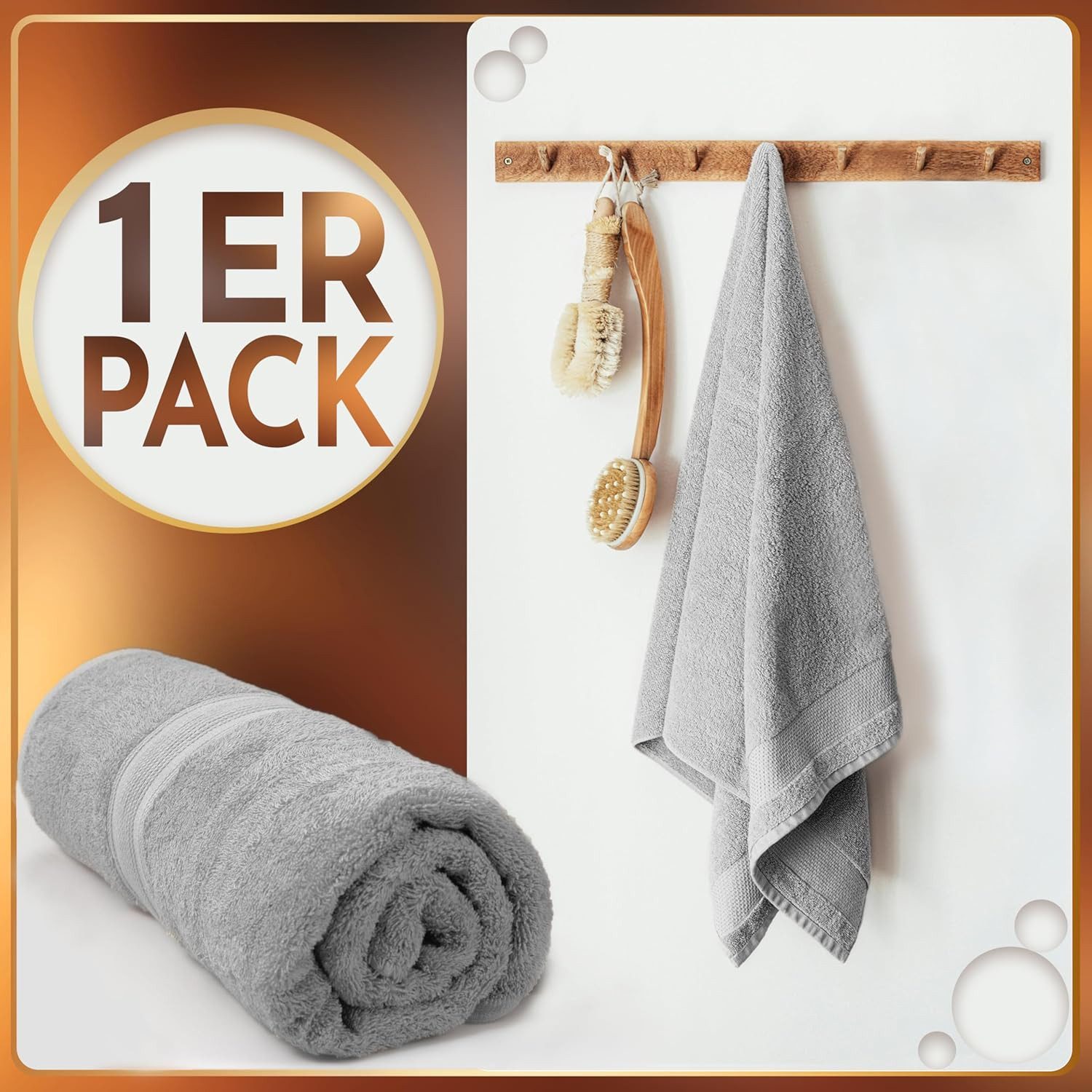 NatureMark Saunatuch Saunatuch 500gsm, 100% Baumwolle (1-St), Premium Quali günstig online kaufen