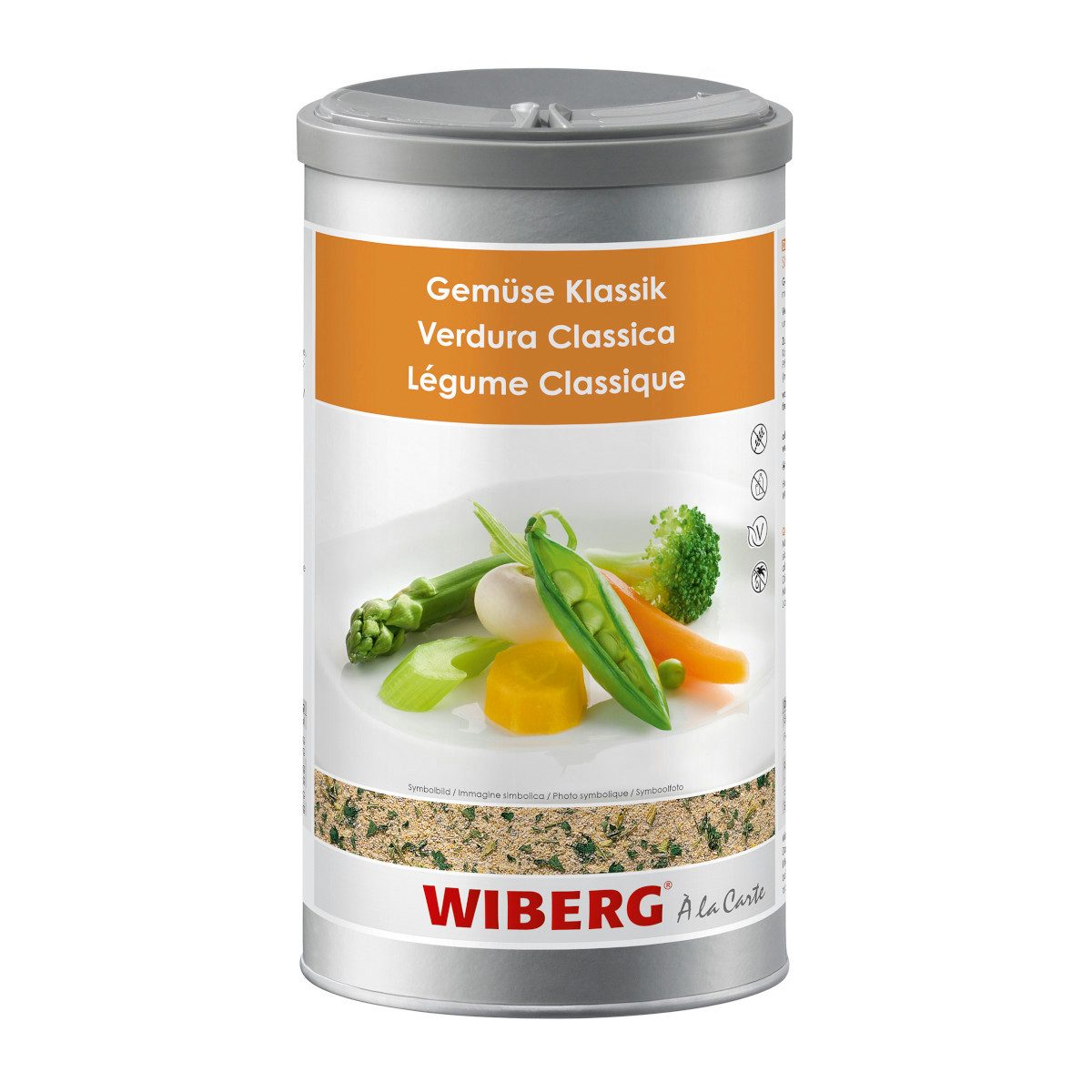 WIBERG Gewürz, Wiberg Gemüse Klassik Streuwürze ohne Zusatzstoffe Dose 850g
