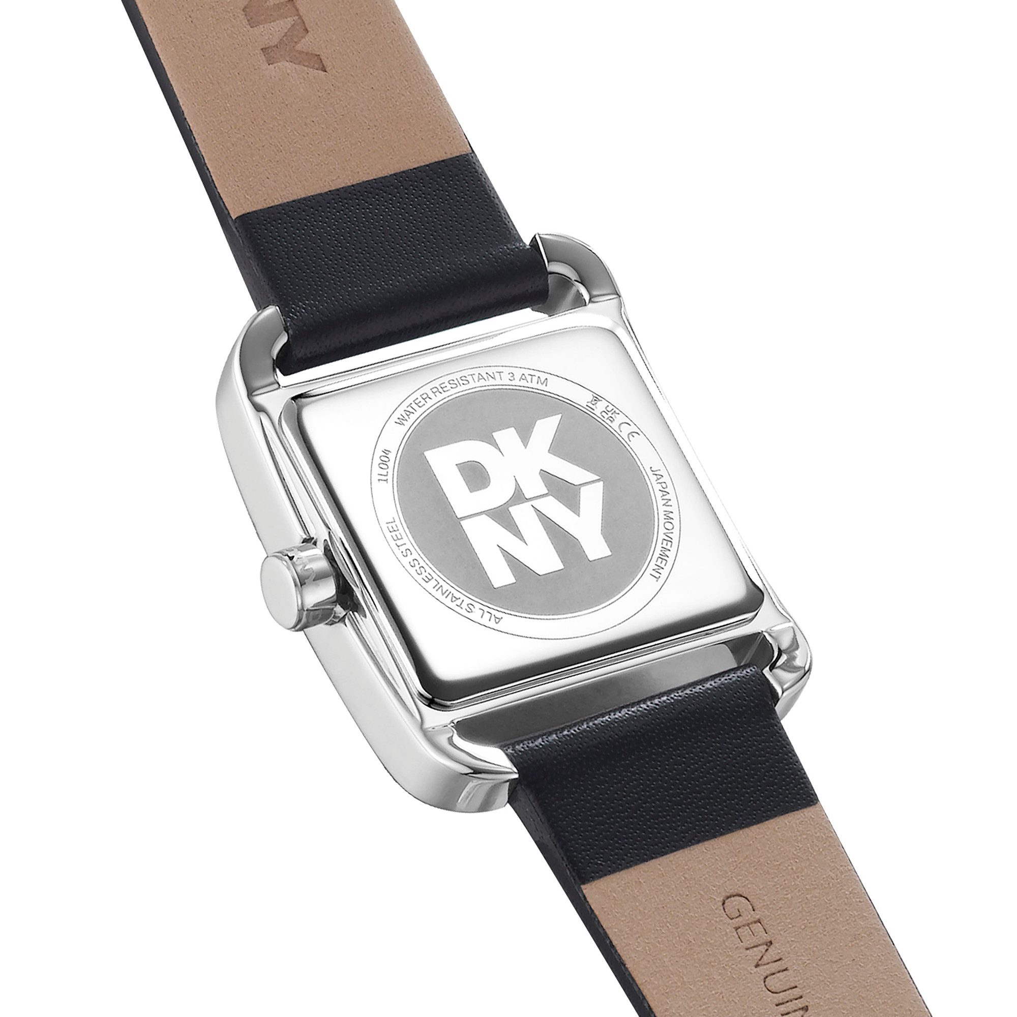 DKNY Quarzuhr City Midi DK1L004L0015, Armbanduhr, Damenuhr, Lederarmband, analog