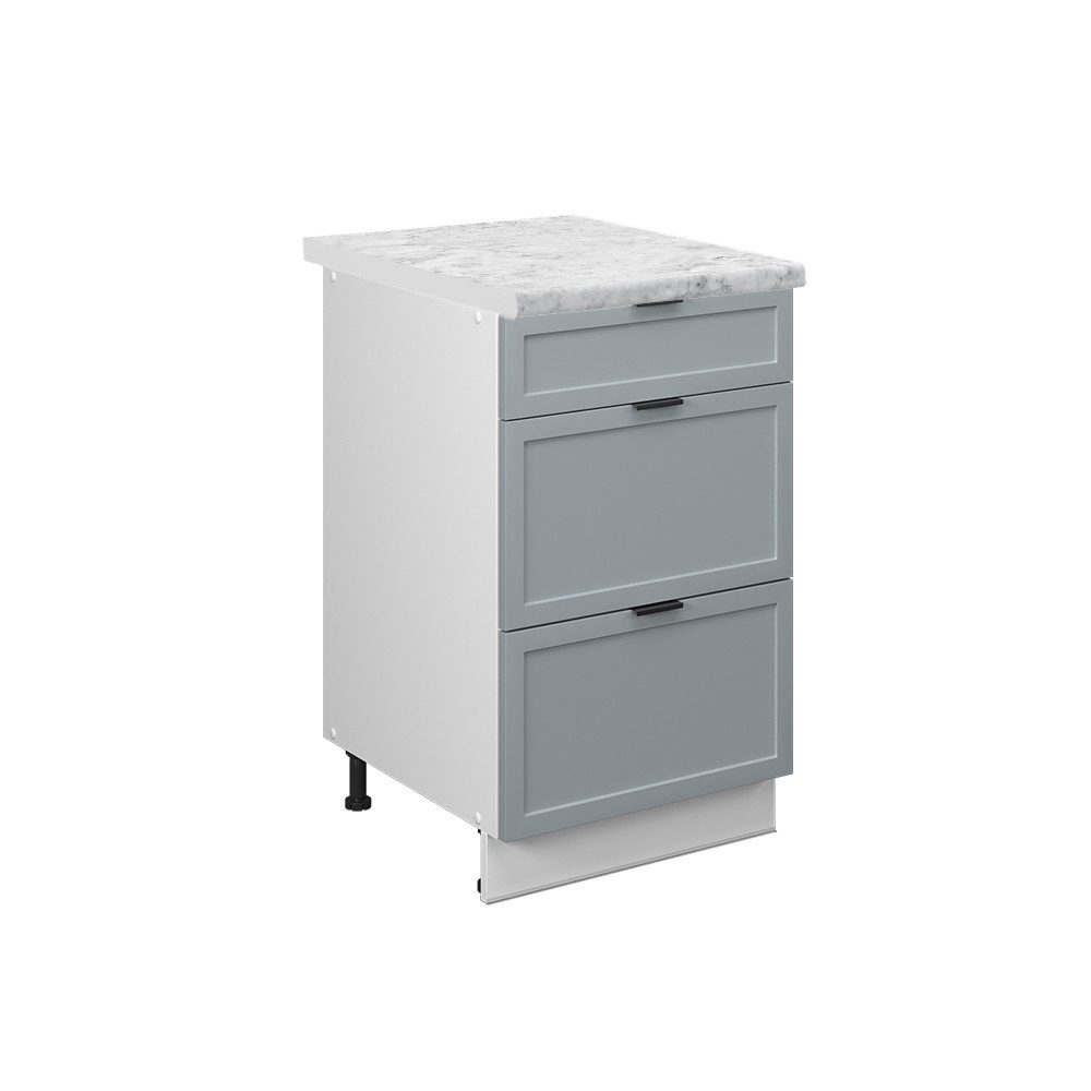 Vicco Unterschrank Fame-Line, Hellblau-grau/Weiß, 50 cm, günstig online kaufen