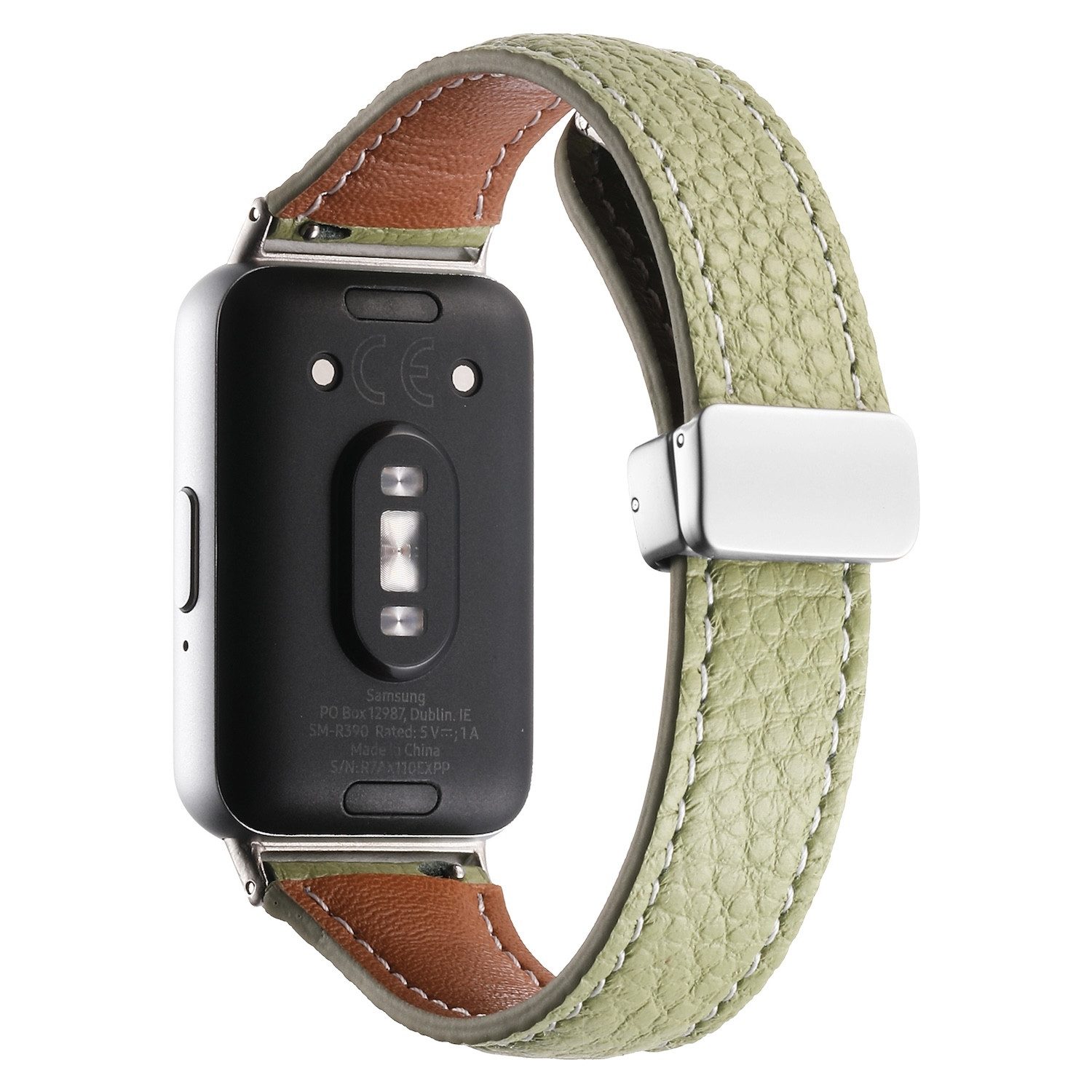 Wigento Smartwatch-Armband Für Samsung Galaxy Fit 3 hochwertiges Leder Armb günstig online kaufen