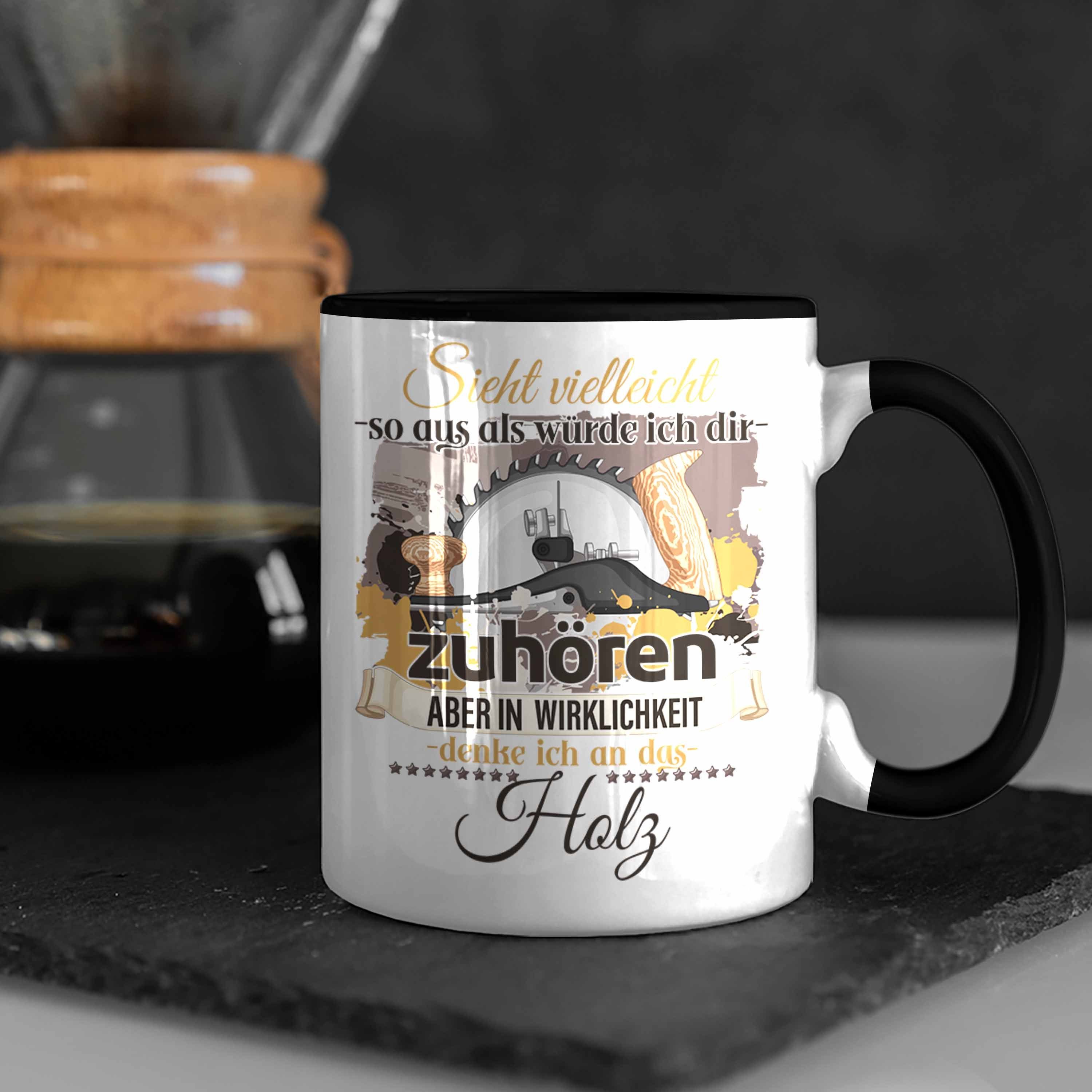 Liebhaber Tischler Trendation Trendation Tasse Geschenk Schwarz Schreiner Holzarbeiter Tasse -