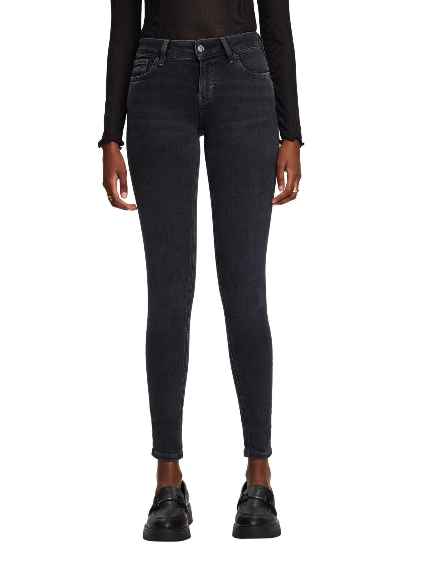 Esprit Skinny-fit-Jeans Skinny Jeans Bundhöhe mit mittlerer