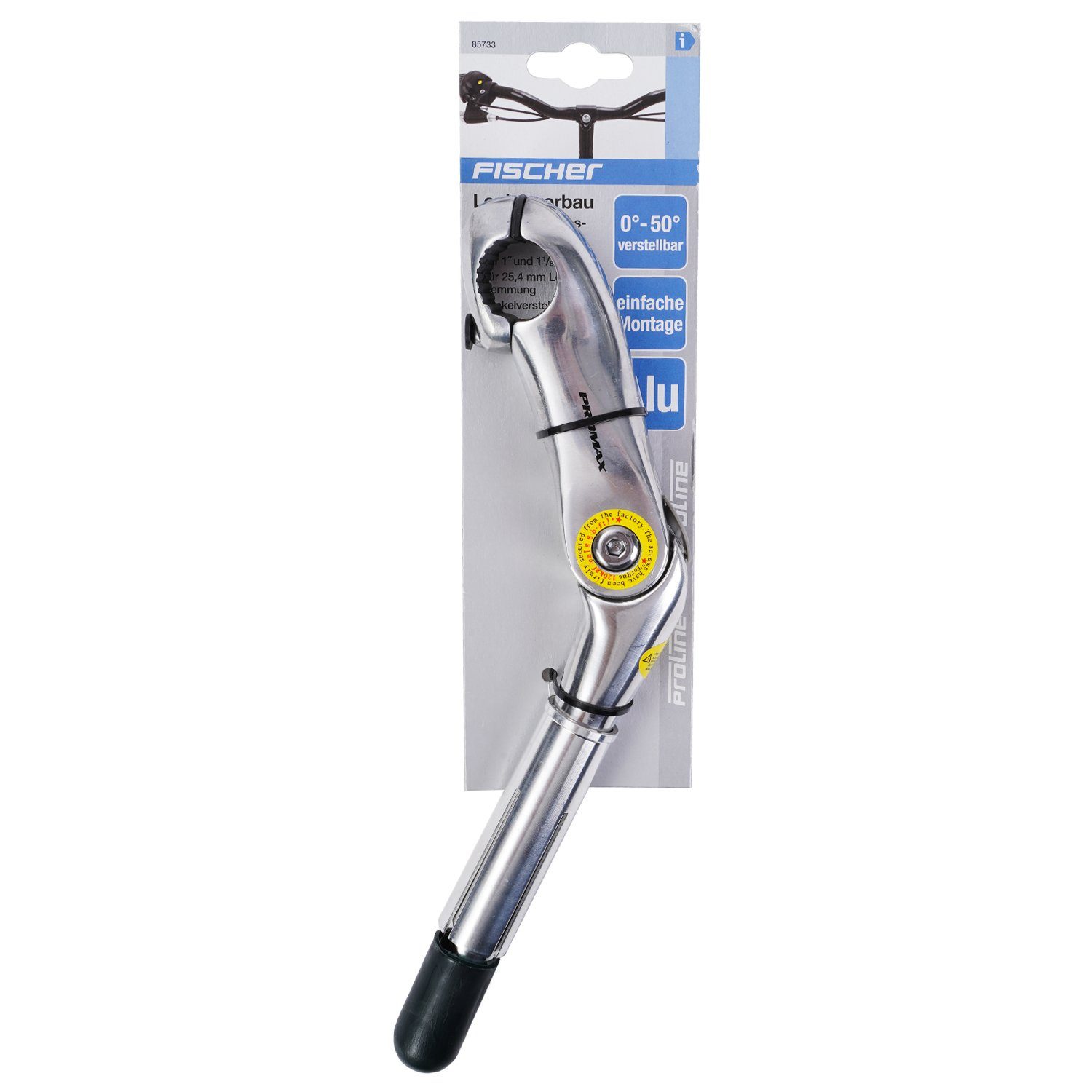 FISCHER Fahrrad Lenkervorbau Fahrrad Lenkervorbau Alu verstellbar, PROMAX 200mm Lang Lenker Vorbau