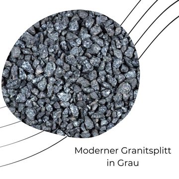 GarPet Zierkies Granitsplitt Hellgrau 5-8 mm 25 Kg