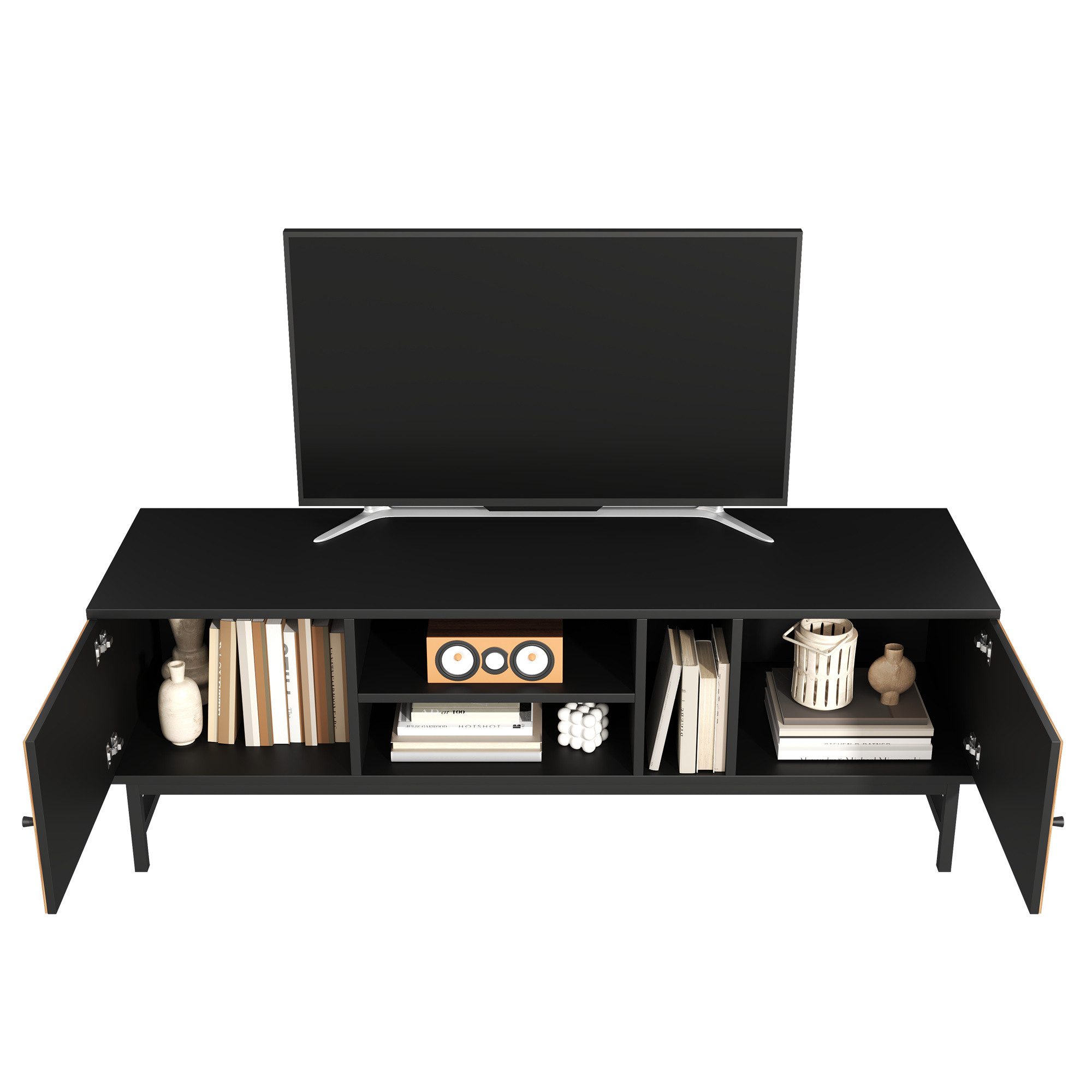Odikalo TV-Schrank TV-Möbel vielseitigem Stauraum Schränken horizontalen Fächern