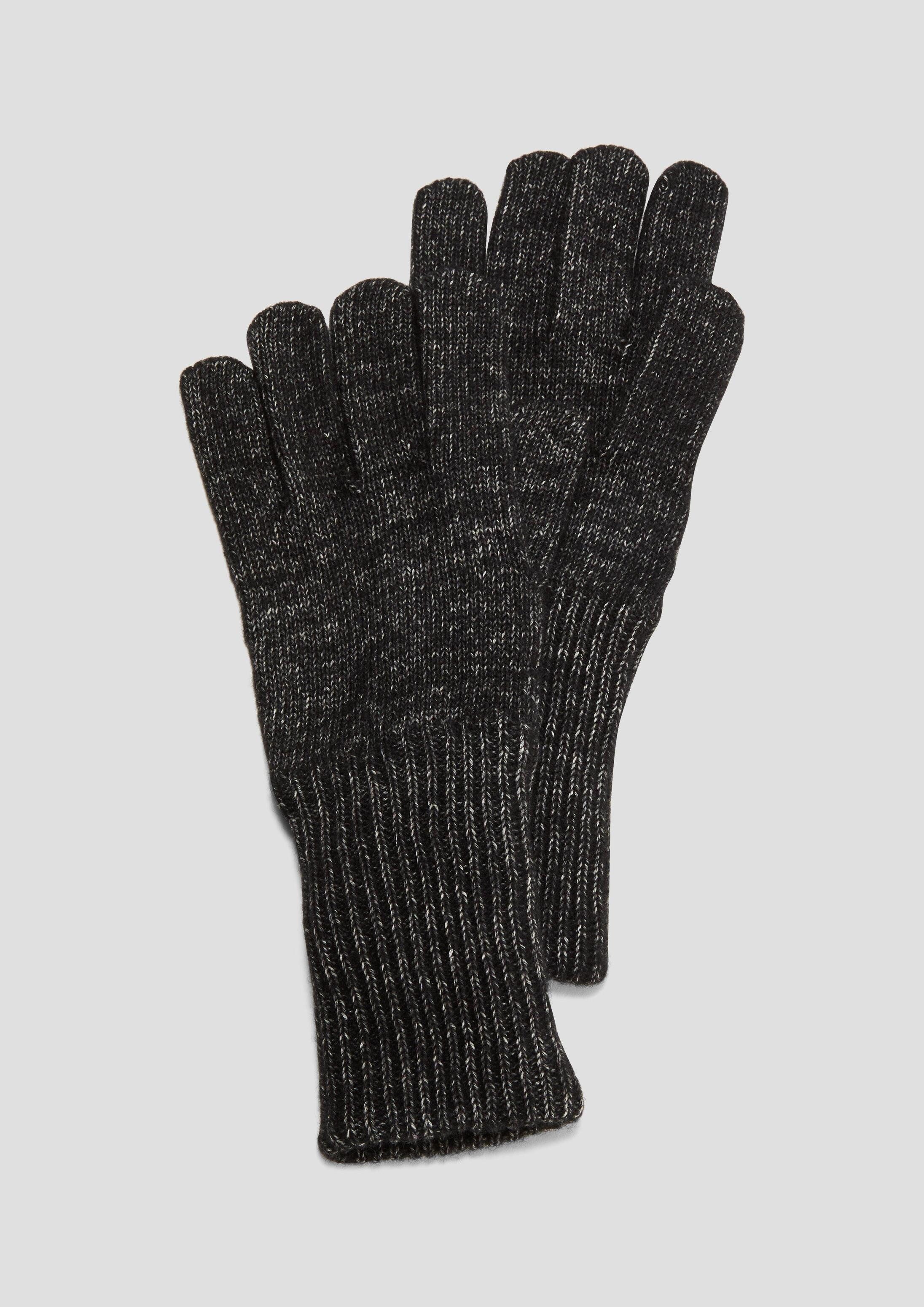 s.Oliver Strickhandschuhe Handschuhe Strickhandschuhe mit Wolle