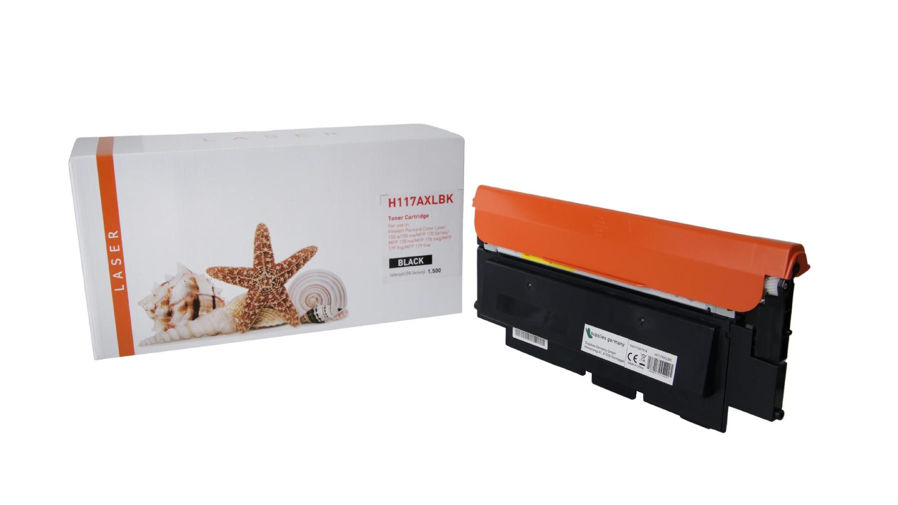 Supplies Germany Tonerkartusche 117A / W2070A, (1-St), Toner-Kit schwarz schwarz 1500 Seiten