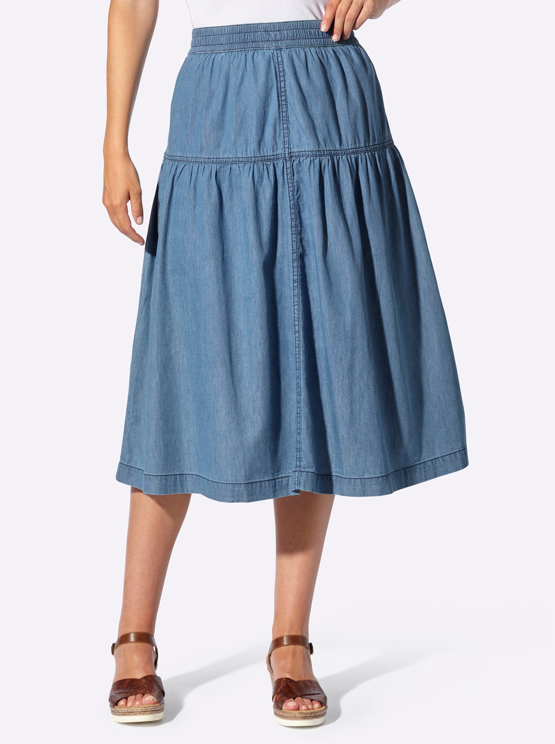 Witt A-Linien-Rock Jeansrock (2-tlg) günstig online kaufen