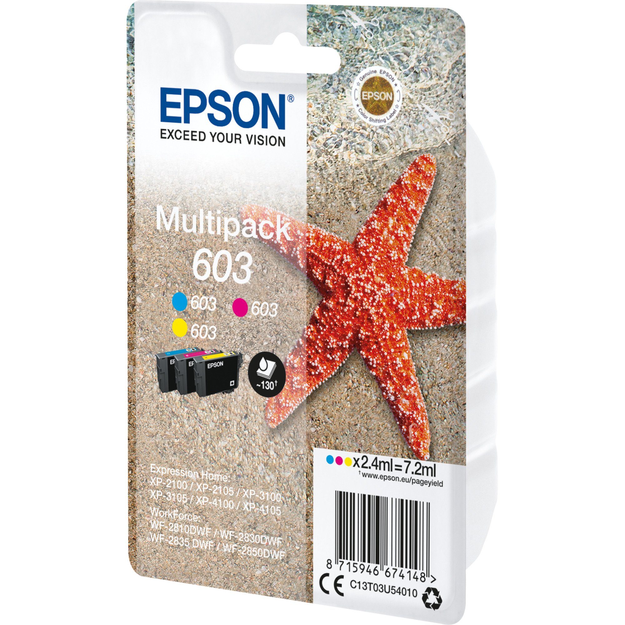 Epson Epson Multipack 603 3-colours (C13T03U54010), Tintenpatrone