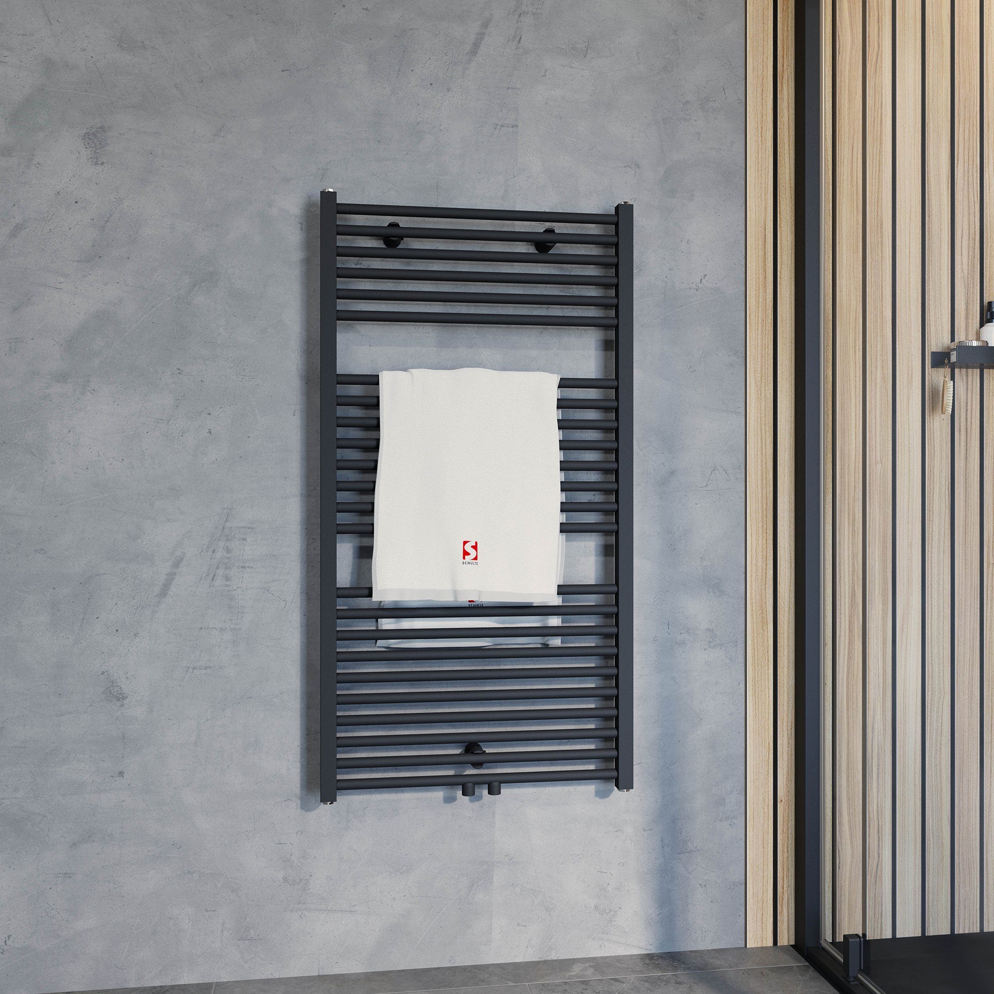 Schulte Badheizkörper Turbo Design-Heizkörper, 113x60 cm, Mittelanschluss, günstig online kaufen