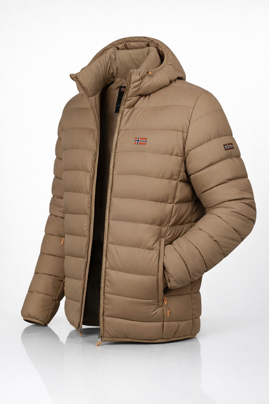 Geographical Norway Steppjacke Hochwertige Outdoorjacke AMIGOLOR mit Kapuze günstig online kaufen