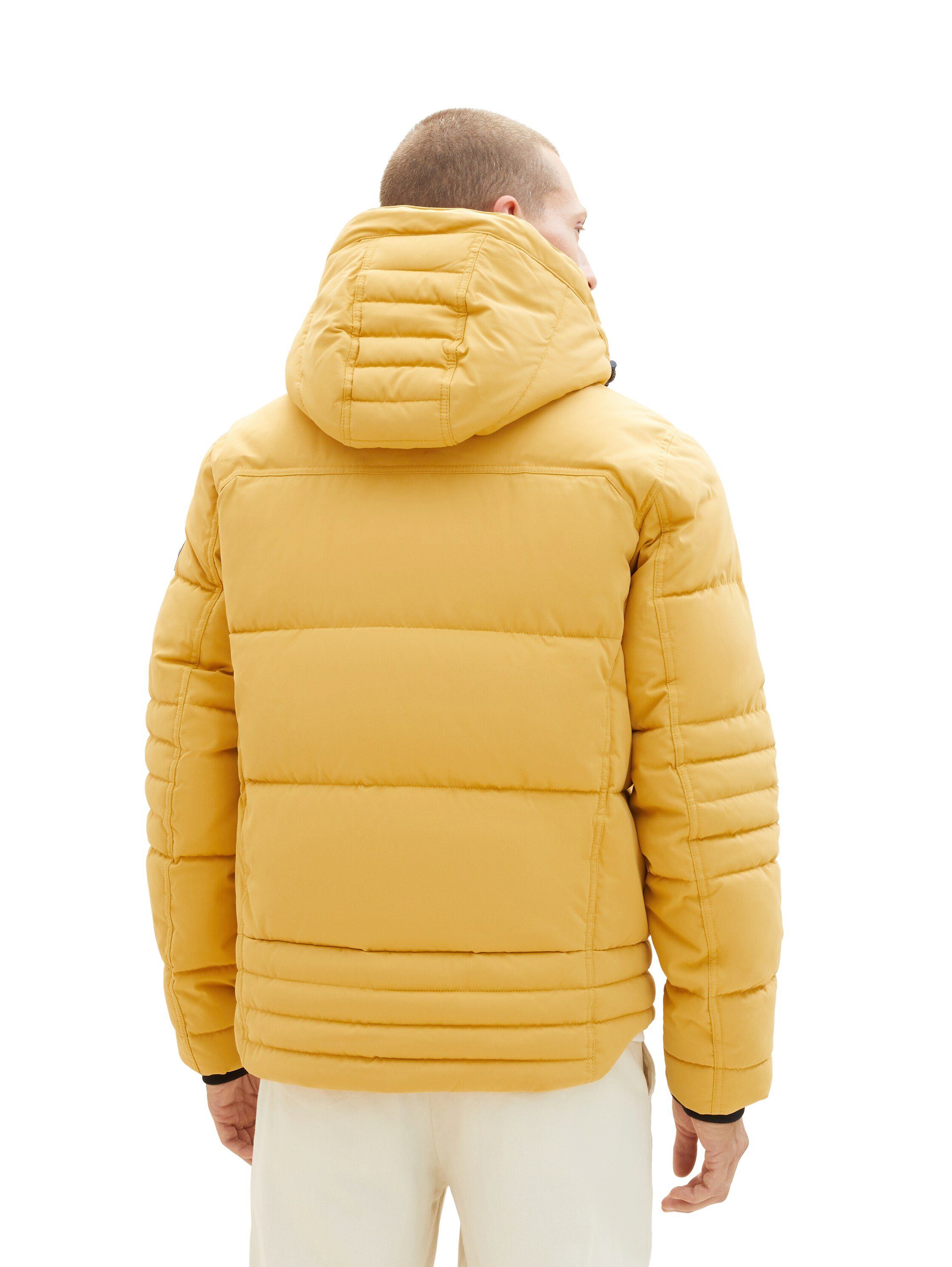 golden Kapuze fall abnehmbarer Steppjacke TOM TAILOR mit