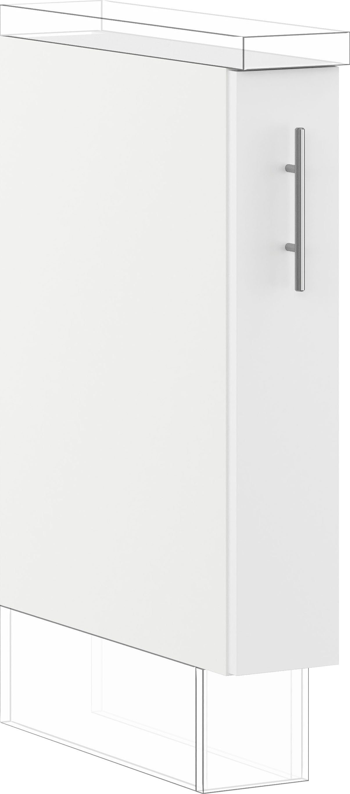 IMPULS KÜCHEN Auszugsunterschrank "Prag und Valencia", Breite/Höhe: 15/72,3 cm, mit Soft-Close vormontiert, mit Auszug, mit Körben