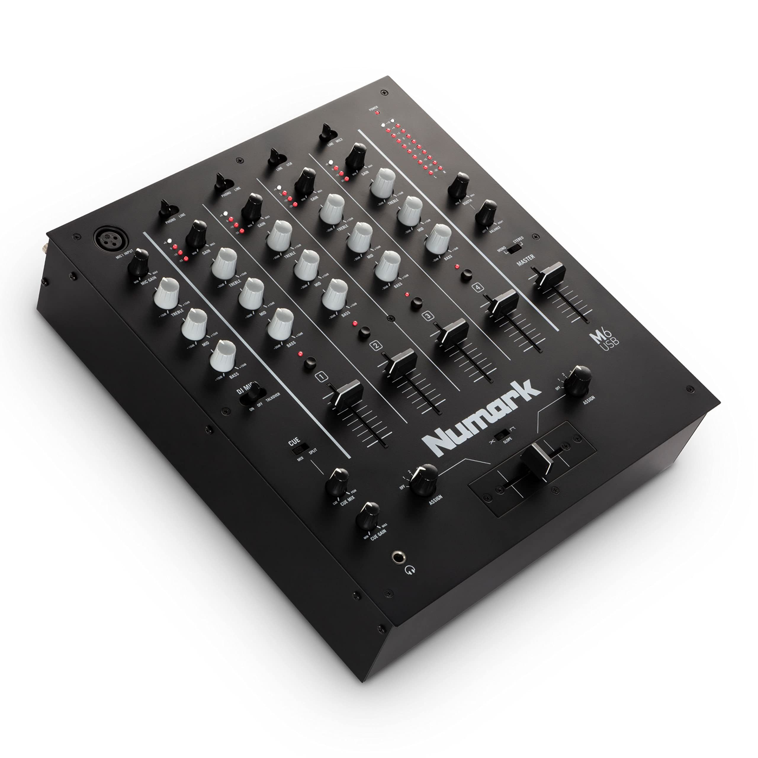 Numark Mischpult, (M6 USB Black, DJ-Mixer, DJ-Clubmixer), M6 USB Black - DJ Mixer