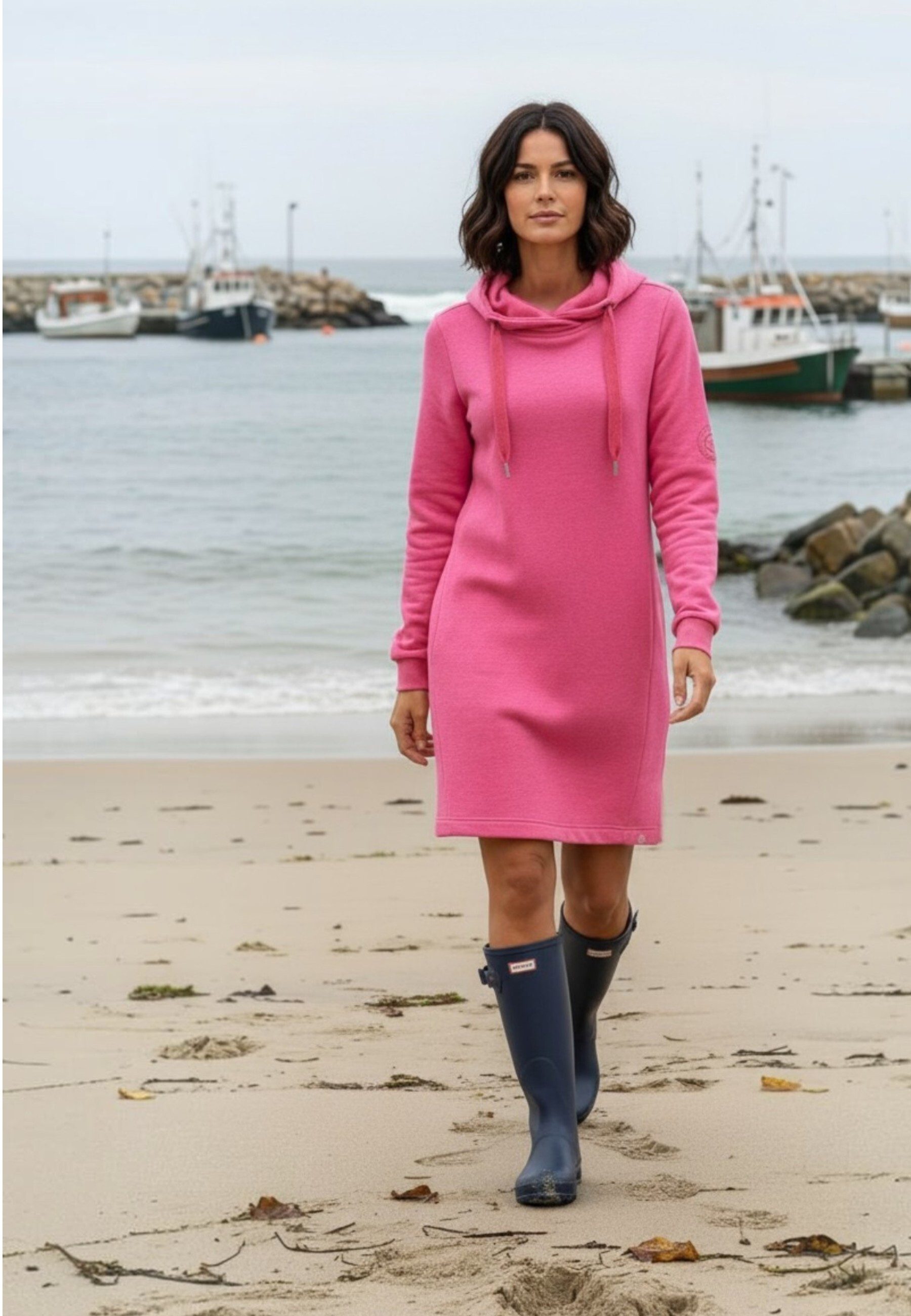 salzhaut Midikleid MÖÖV Damen Leicht tailliert salzhaut – nordisch frisch, lässig und frech für jeden Tag!