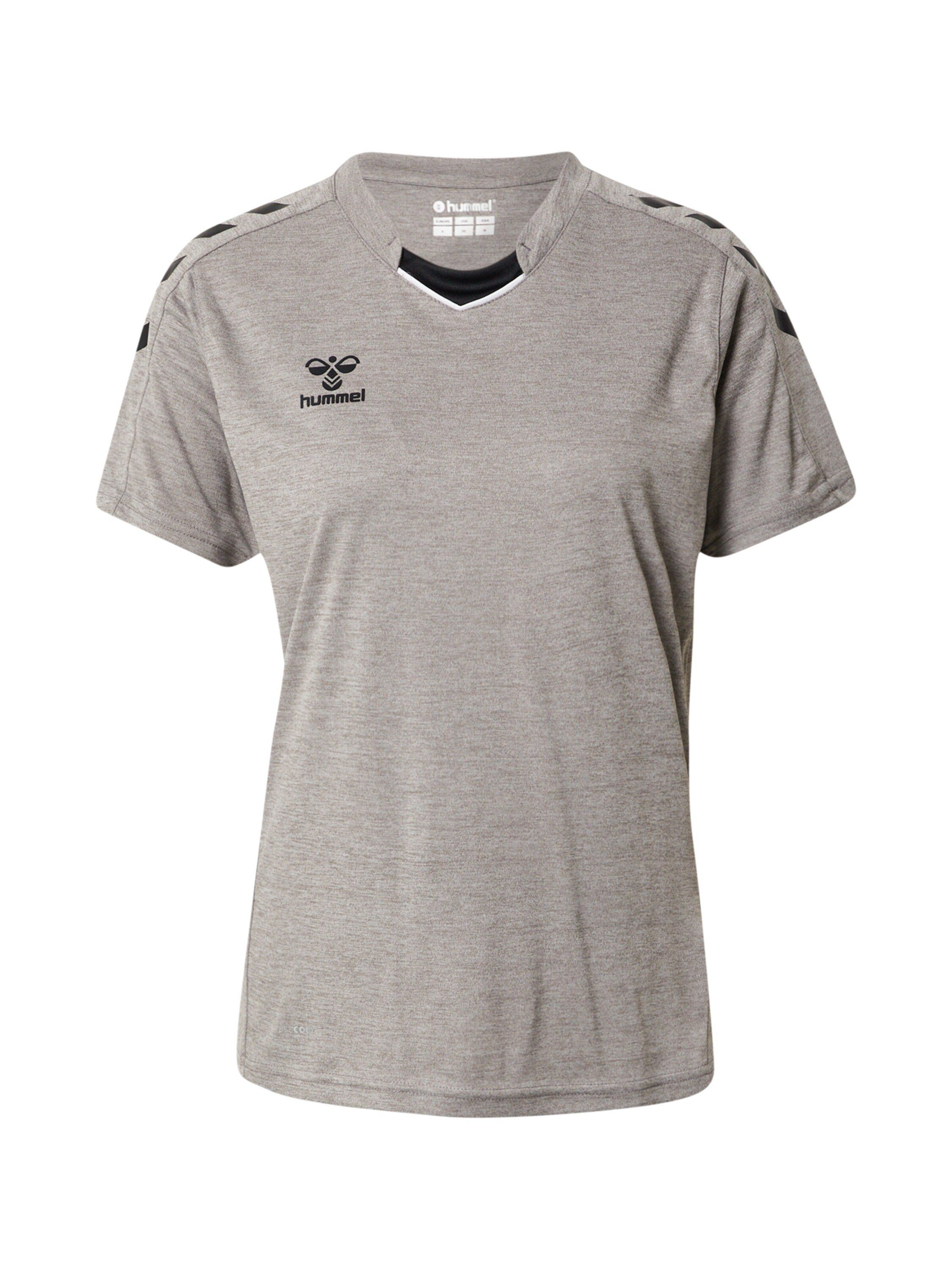 hummel T-Shirt (1-tlg) Seitenstreifen, Plain/ohne Details, Weiteres Detail grau | Trikots