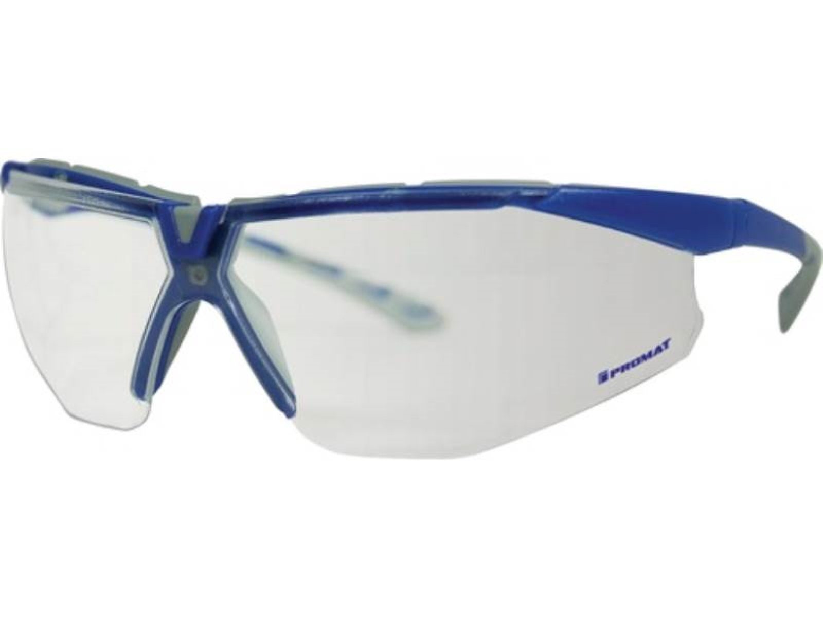 PROMAT EN Bügel grau/dunkelblau,Scheibe Arbeitsschutzbrille Flex 166 Schutzbrille klar Daylight